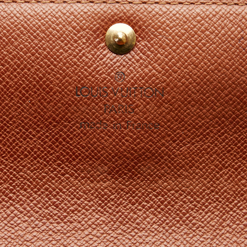 Louis Vuitton Monogram Sarah Long Wallet (SHG-tGbfVz)