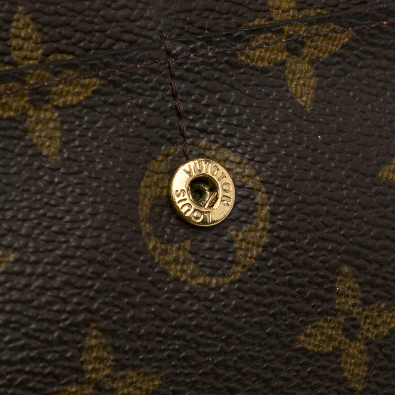 Louis Vuitton Monogram Sarah Long Wallet (SHG-mNM8gf)