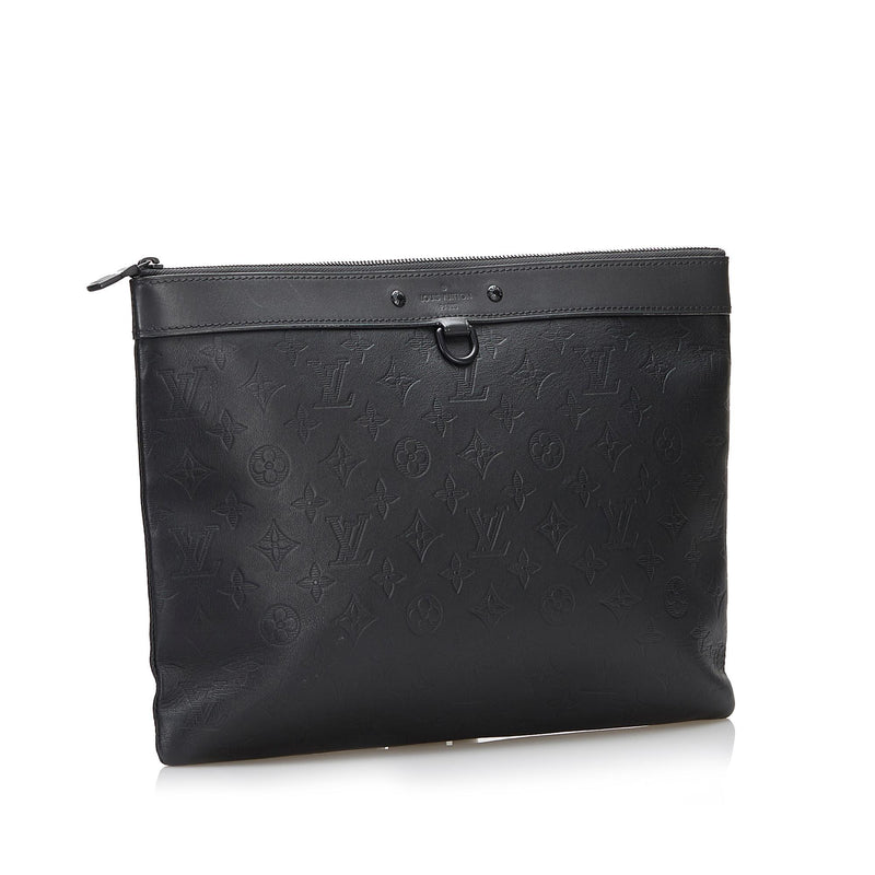 vuitton discovery pochette monogram shadow leather