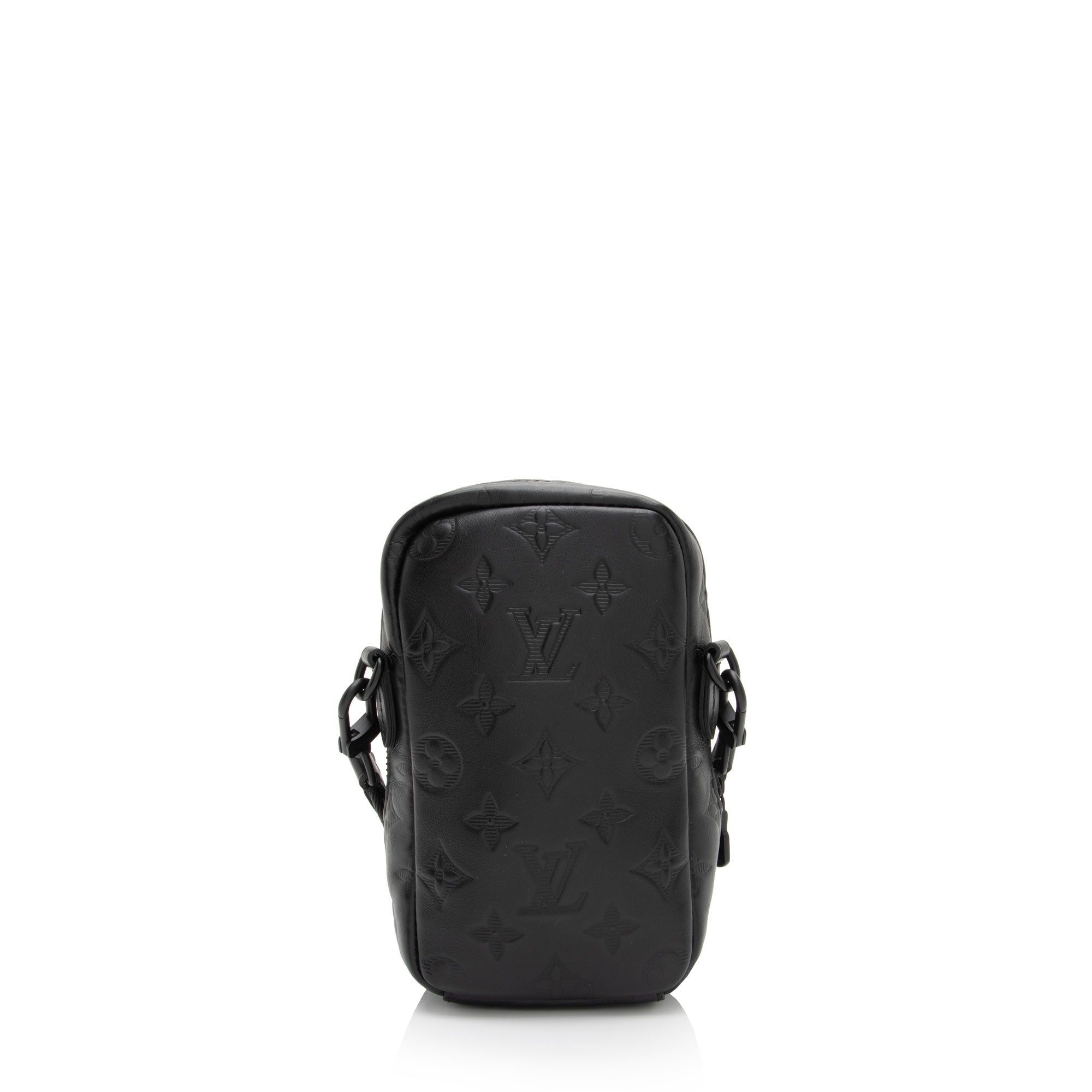 Louis Vuitton Monogram Shadow Double Phone Pouch (SHF-j03Mg2)