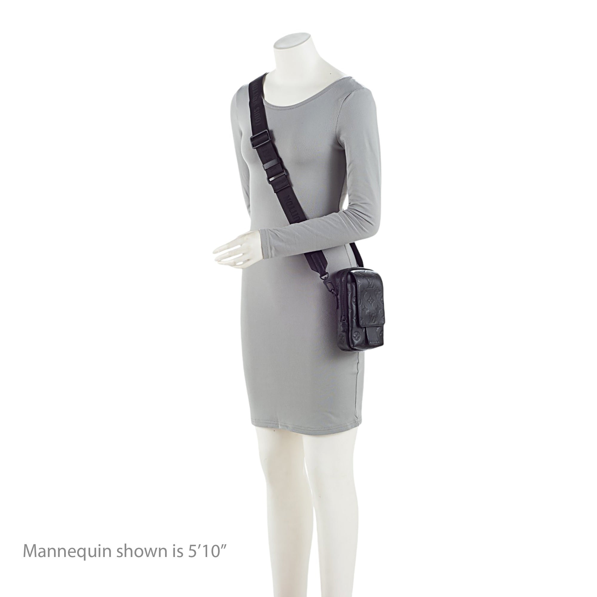 Louis Vuitton Monogram Shadow Double Phone Pouch (SHF-j03Mg2)