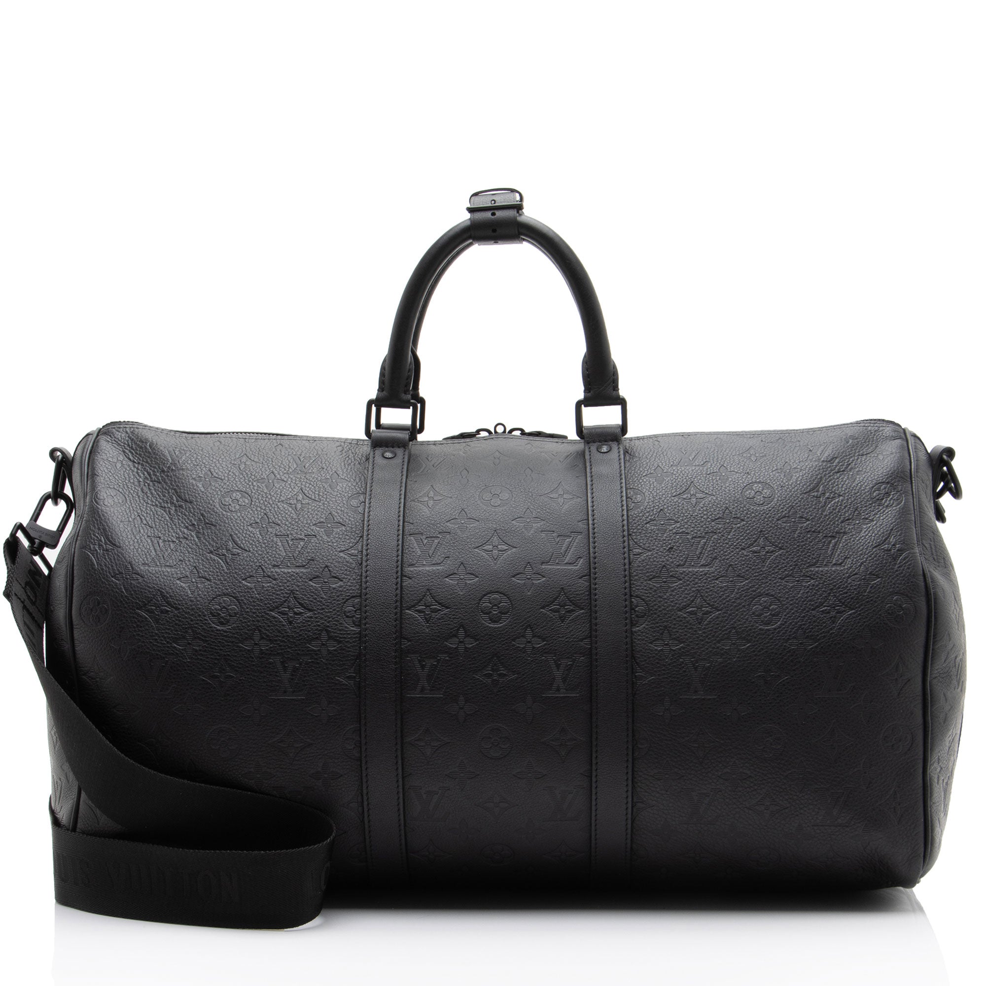 Louis Vuitton Monogram Shadow Keepall Bandouliere 50 Duffle