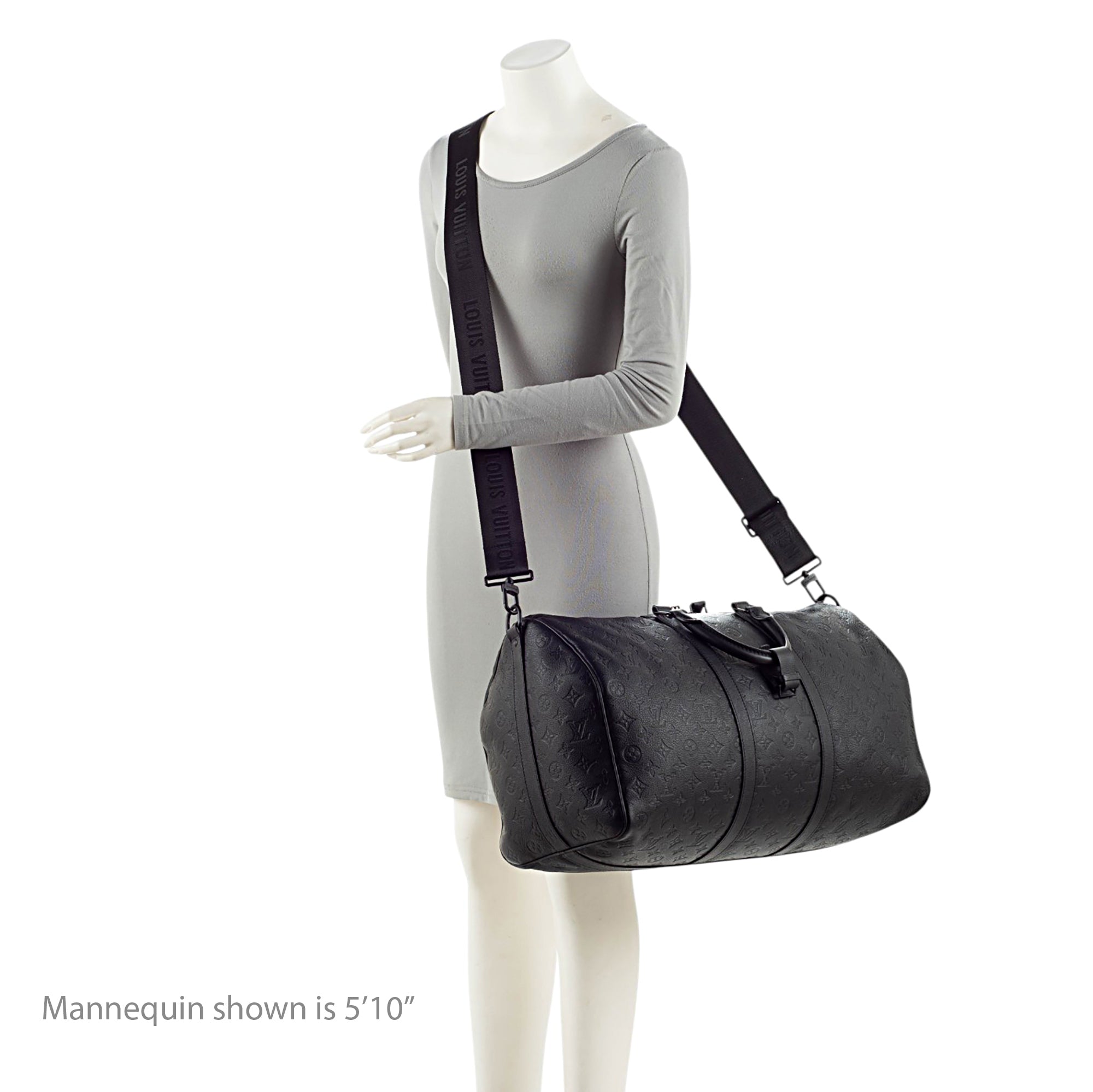 Louis Vuitton Monogram Shadow Keepall Bandouliere 50 Duffle