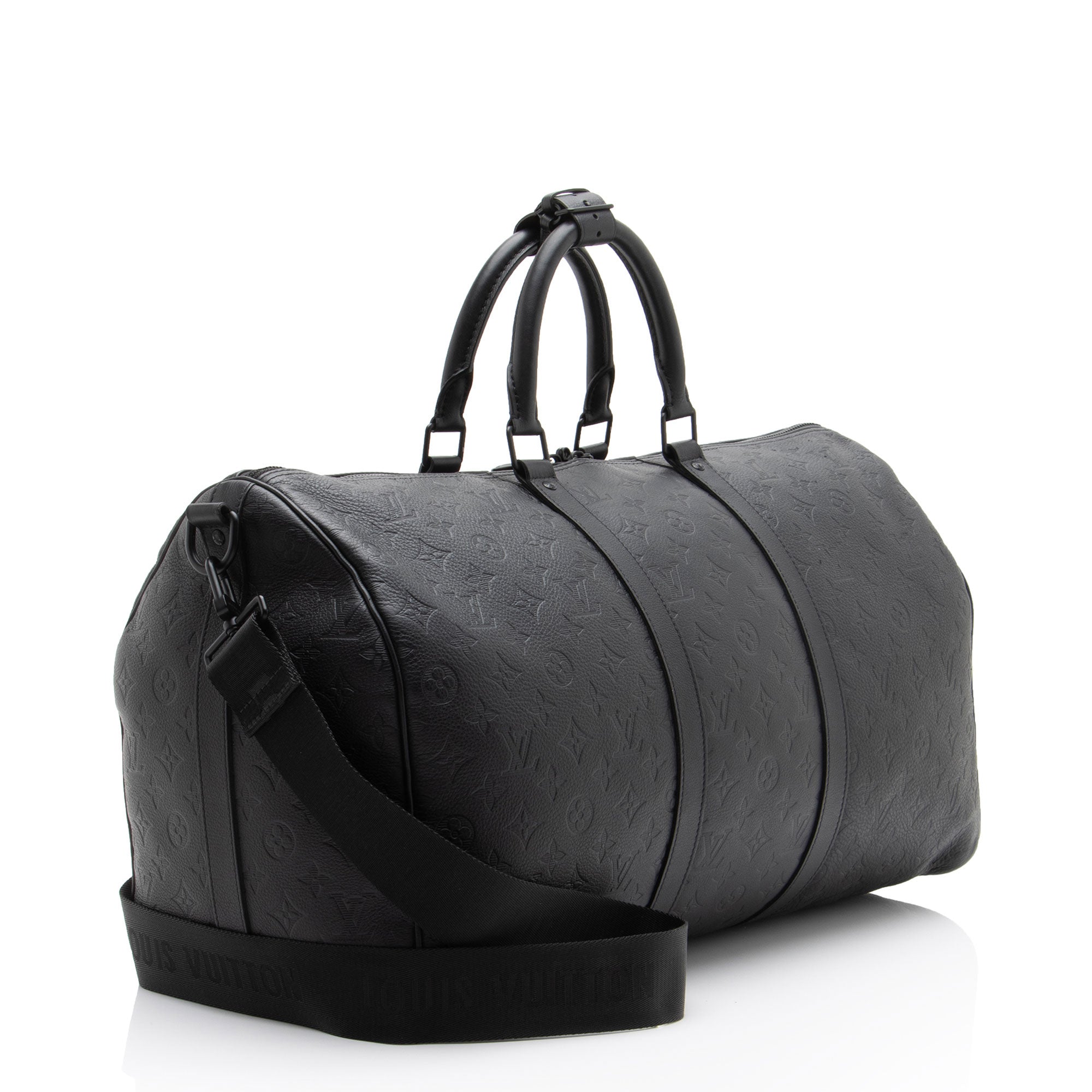 Louis Vuitton Monogram Shadow Keepall Bandouliere 50 Duffle