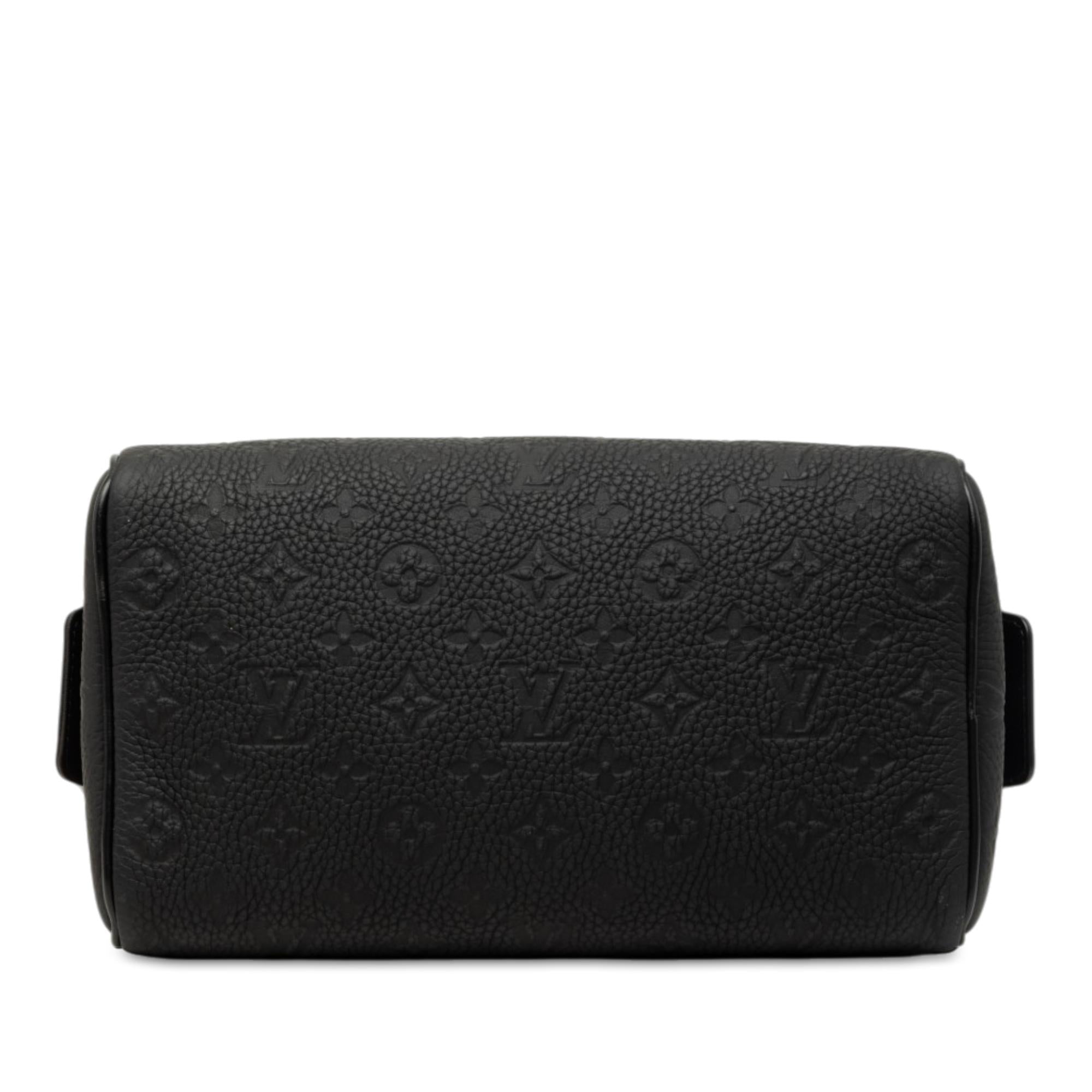Louis Vuitton Monogram Shadow Locker Dopp Kit Clutch