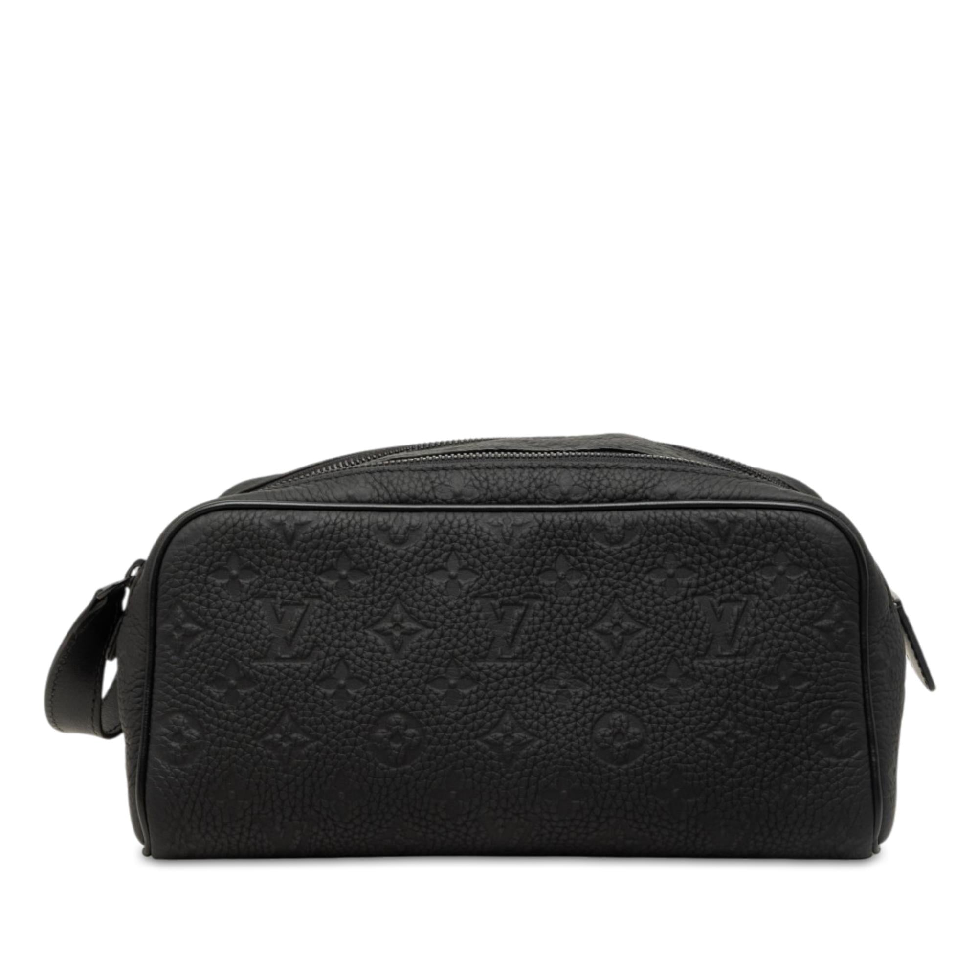 Louis Vuitton Monogram Shadow Locker Dopp Kit Clutch