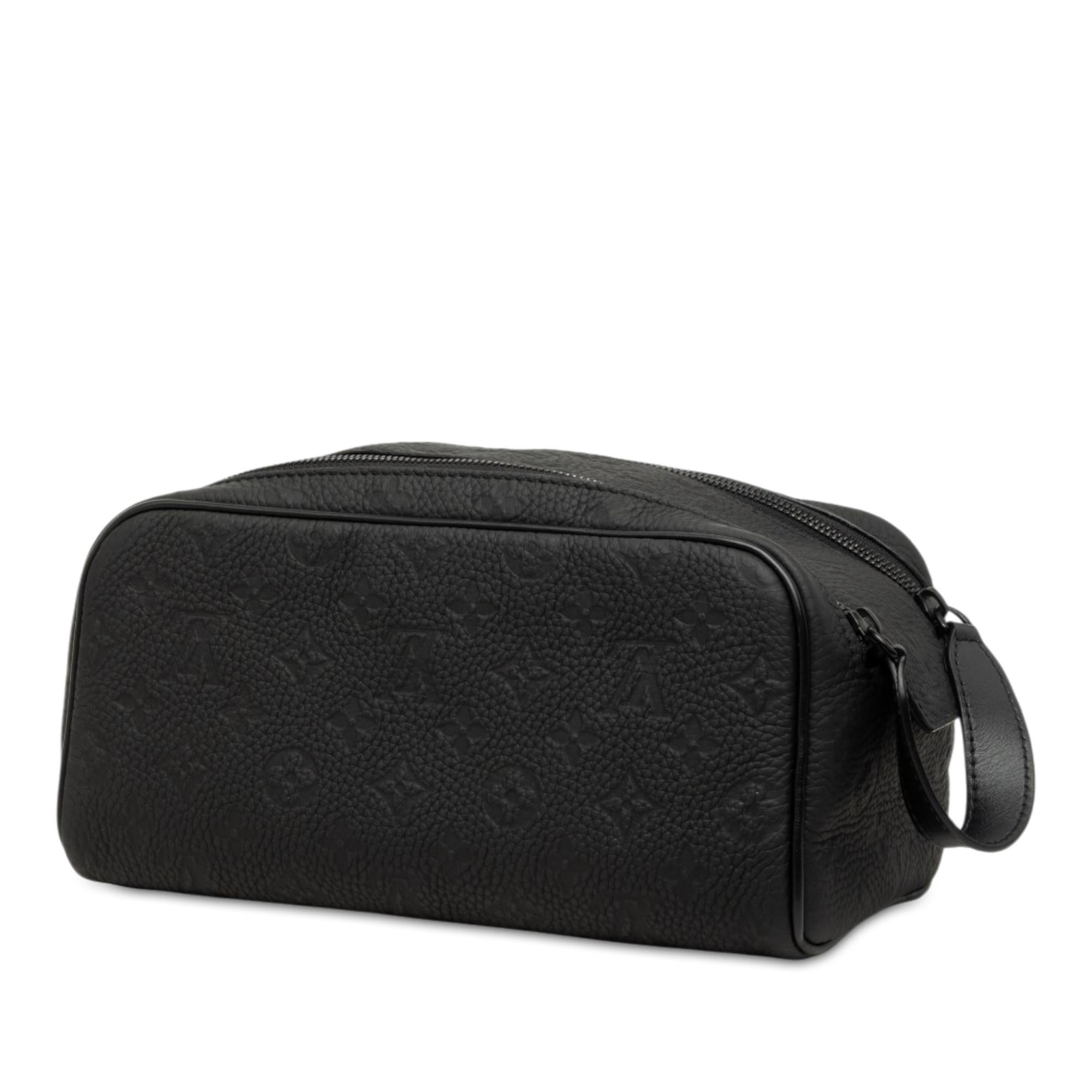 Louis Vuitton Monogram Shadow Locker Dopp Kit Clutch