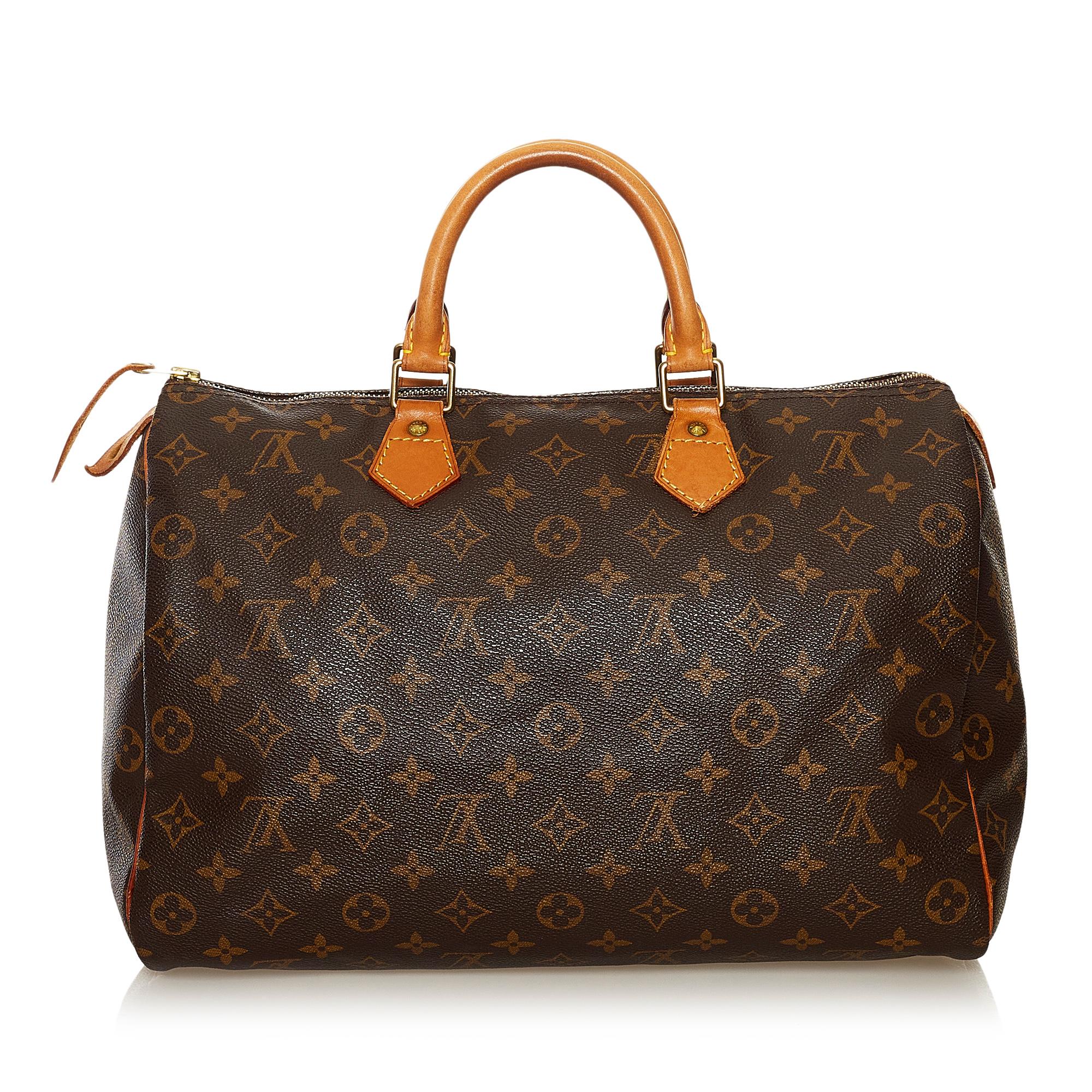 Louis Vuitton Monogram Speedy 35 (SHG-35556)