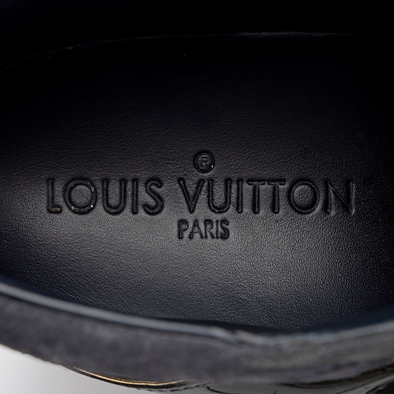 Louis Vuitton Monogram Suede Millenium Wedge Sneakers - Size 8