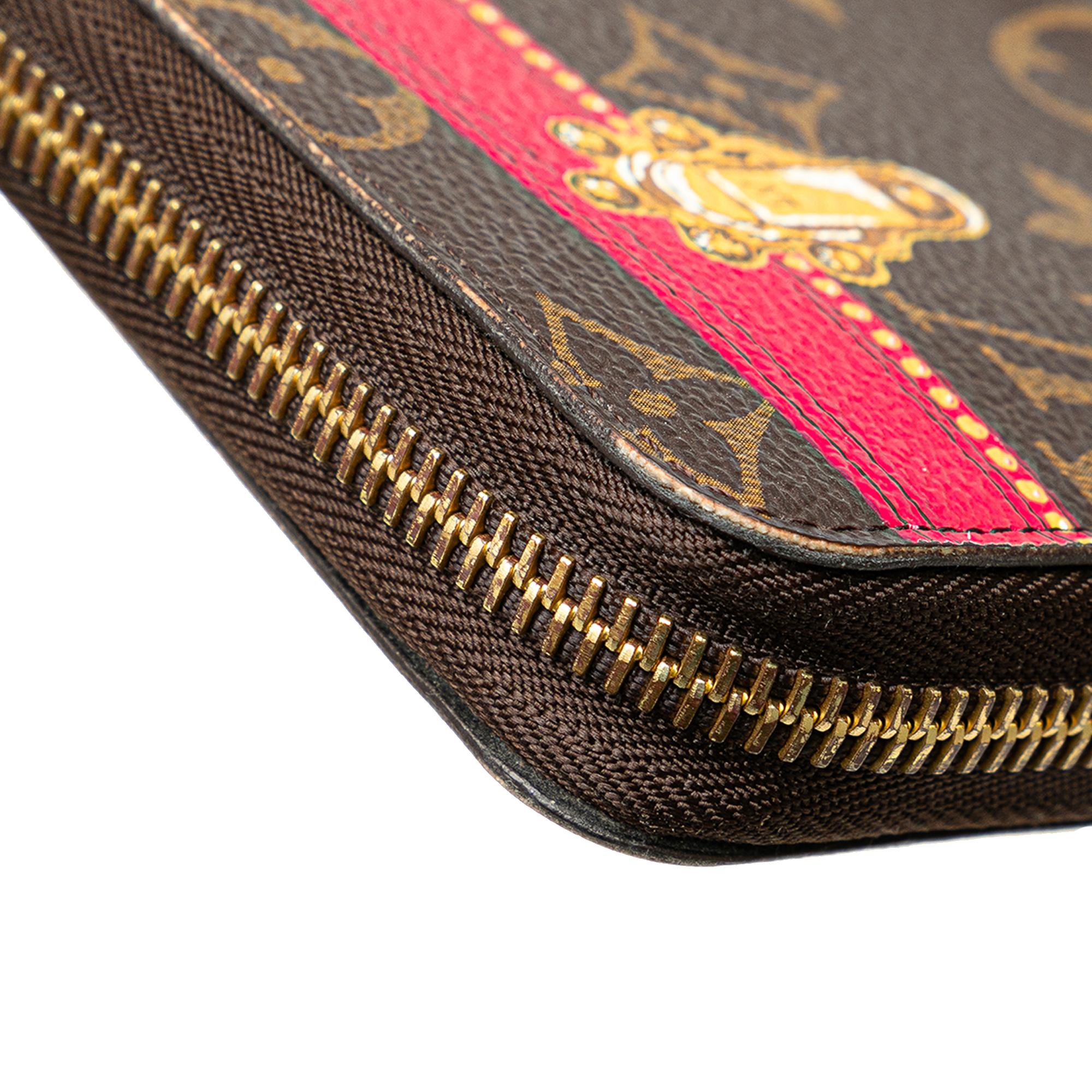 Louis Vuitton Monogram Summer Trunks Zippy Long Wallet (SHG-FjbwDg)