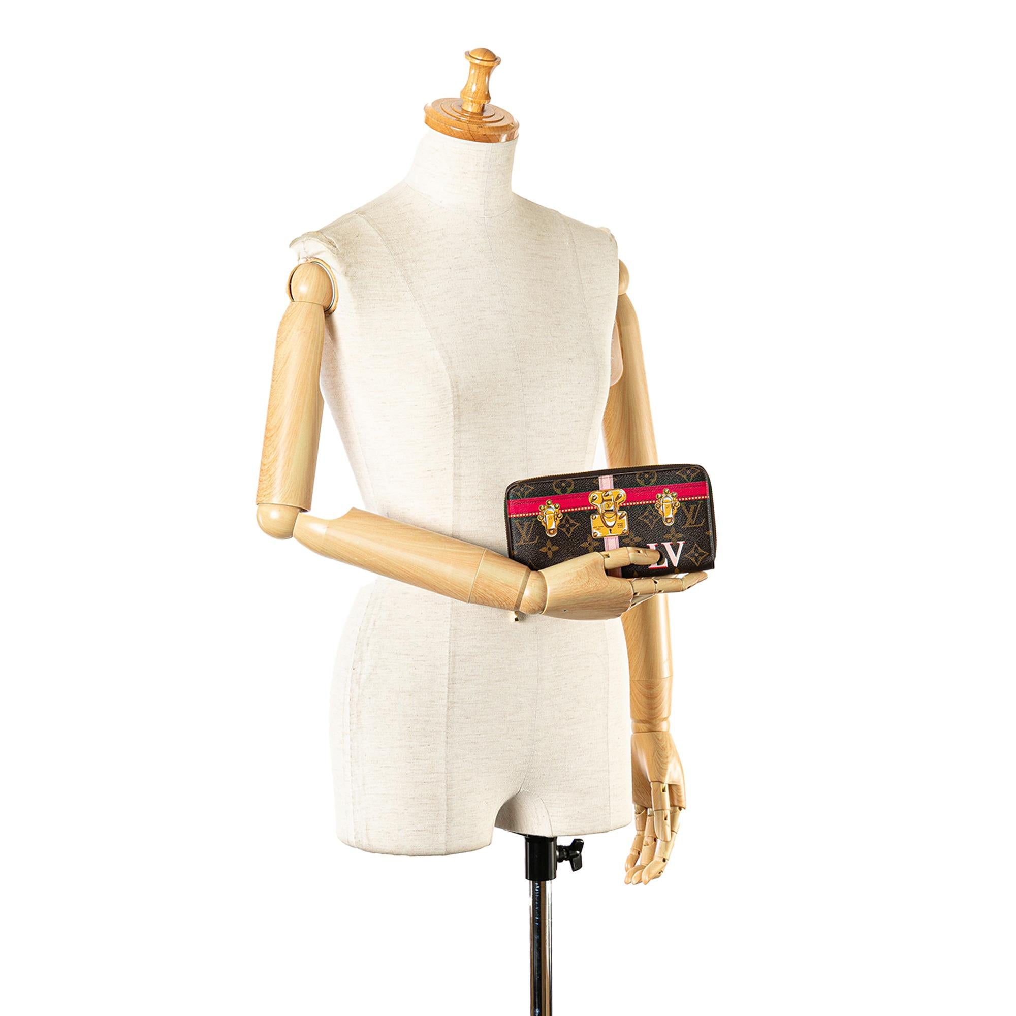 Louis Vuitton Monogram Summer Trunks Zippy Long Wallet (SHG-FjbwDg)