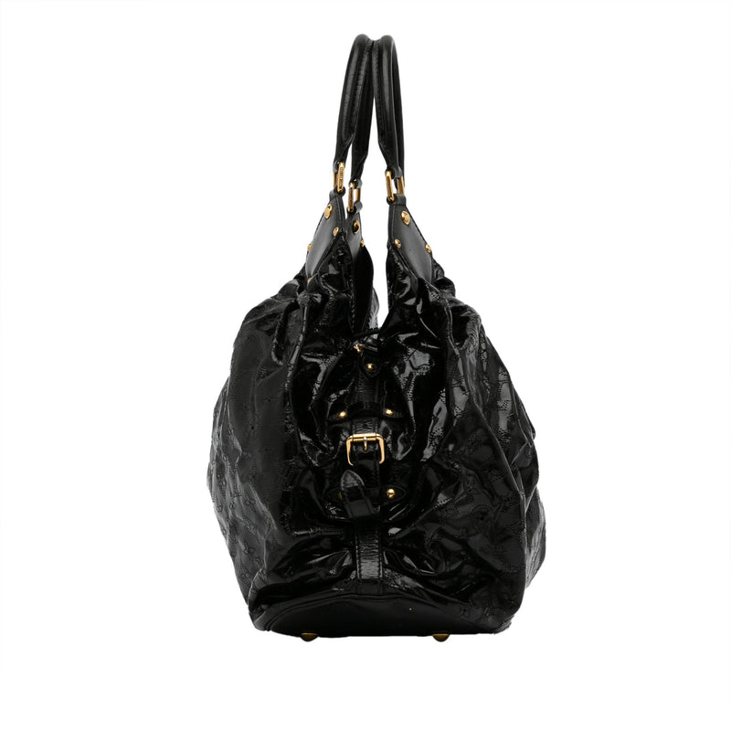 Louis Vuitton, Bags, Like New Black Leather Louis Vuitton Mahina Xl