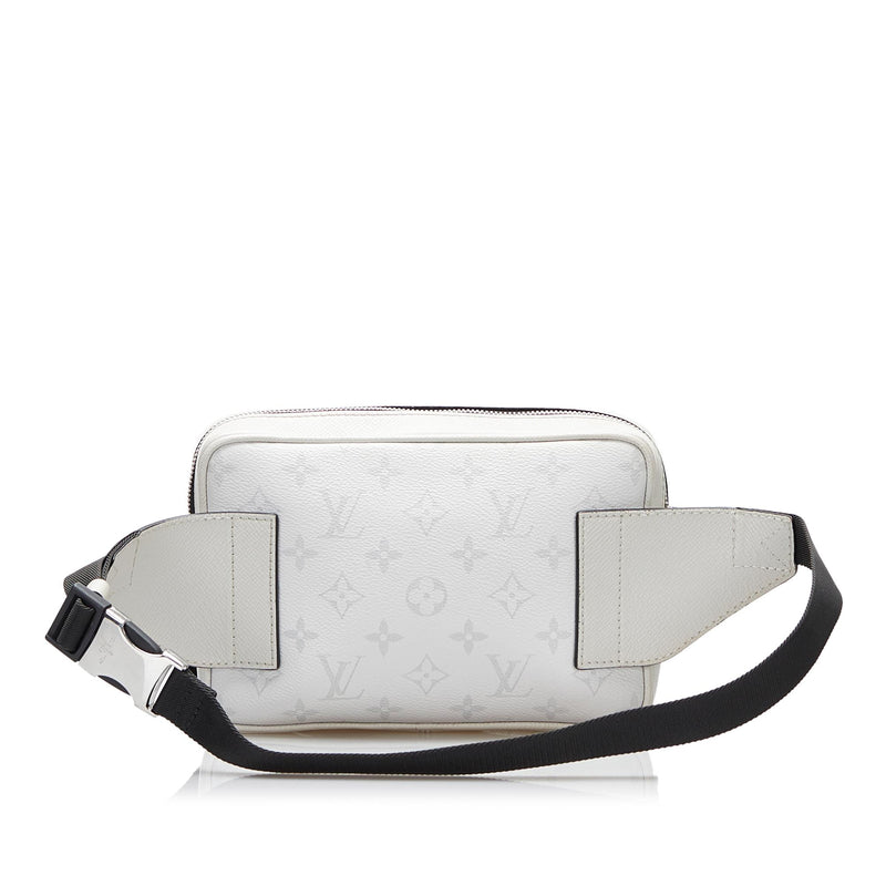 LOUIS VUITTON Taiga Monogram Outdoor Bumbag Black 1270723