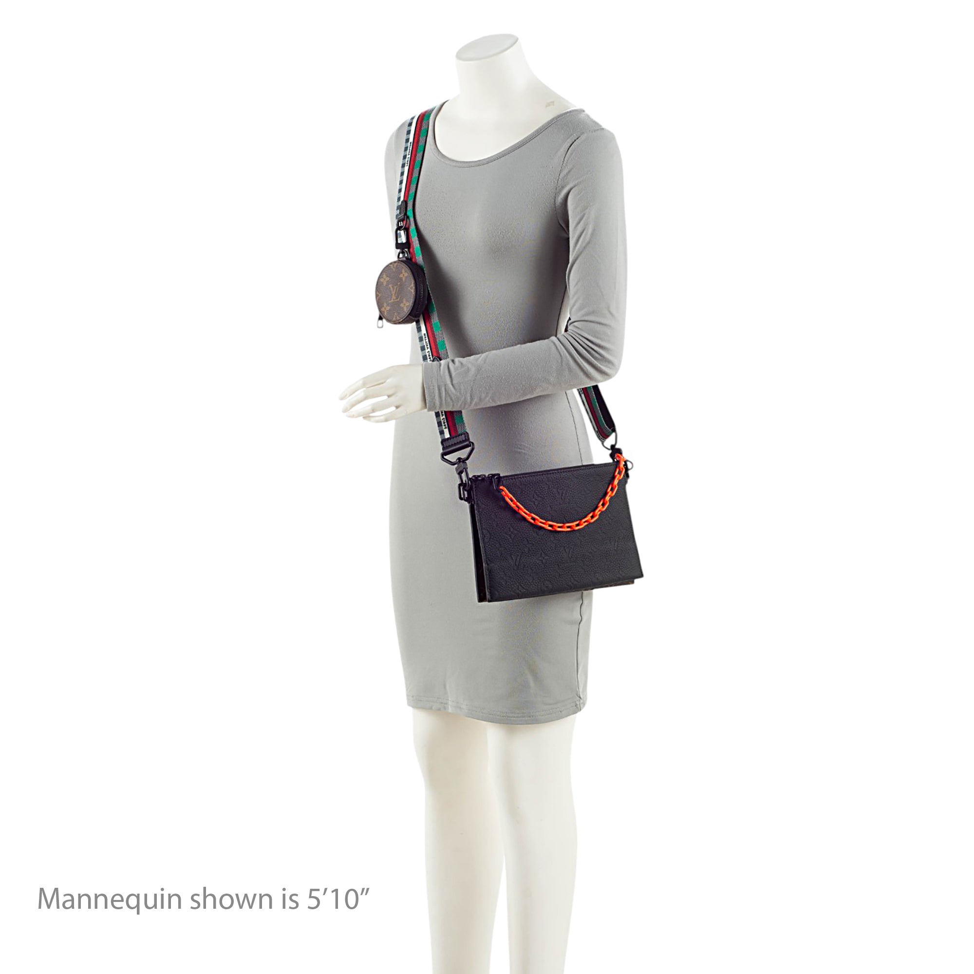 Louis Vuitton Monogram Taurillon In The Loop Trio Pouch