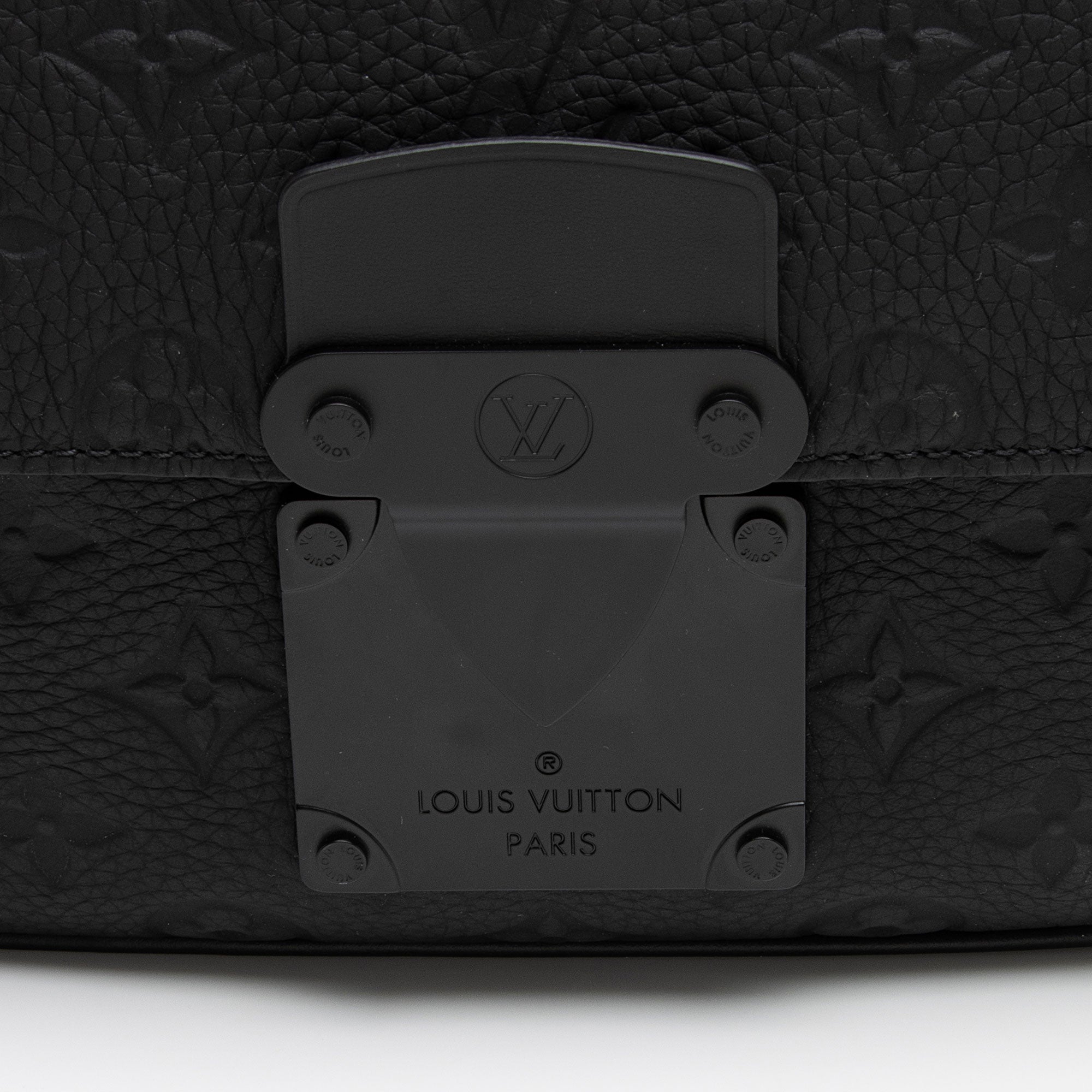 Louis Vuitton Monogram Taurillon Leather S Lock Messenger Bag (SHF-AzeZUq)