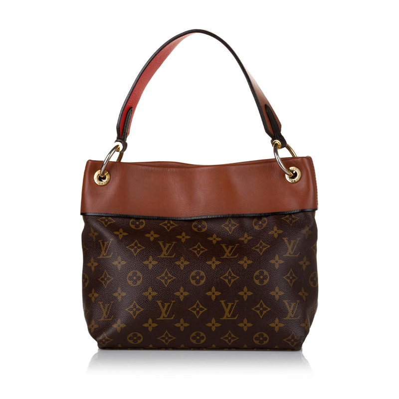 Louis Vuitton Tuileries Shoulder Bag Medium Brown Canvas