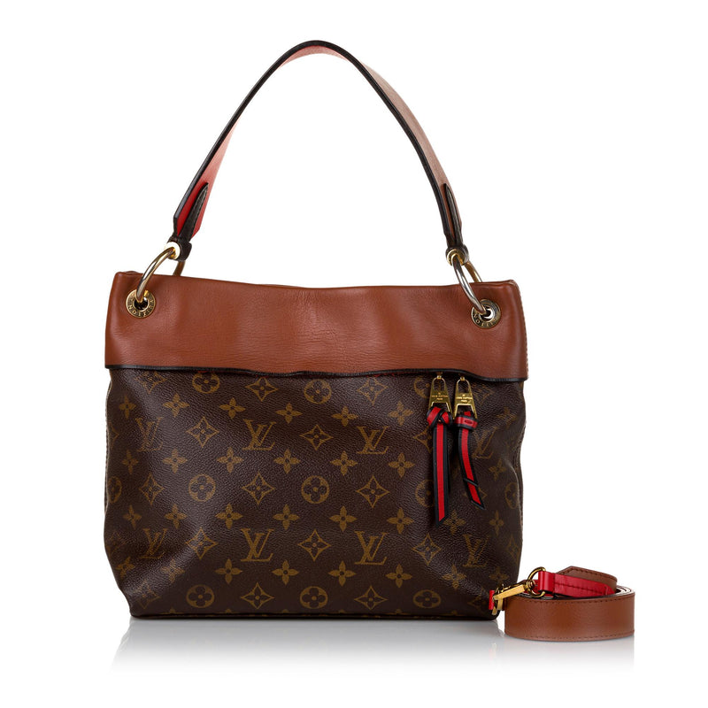 Louis+Vuitton+Tuileries+Shoulder+Bag+Medium+Brown+Canvas for sale