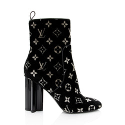 Louis Vuitton Mini Lin Black High Boots