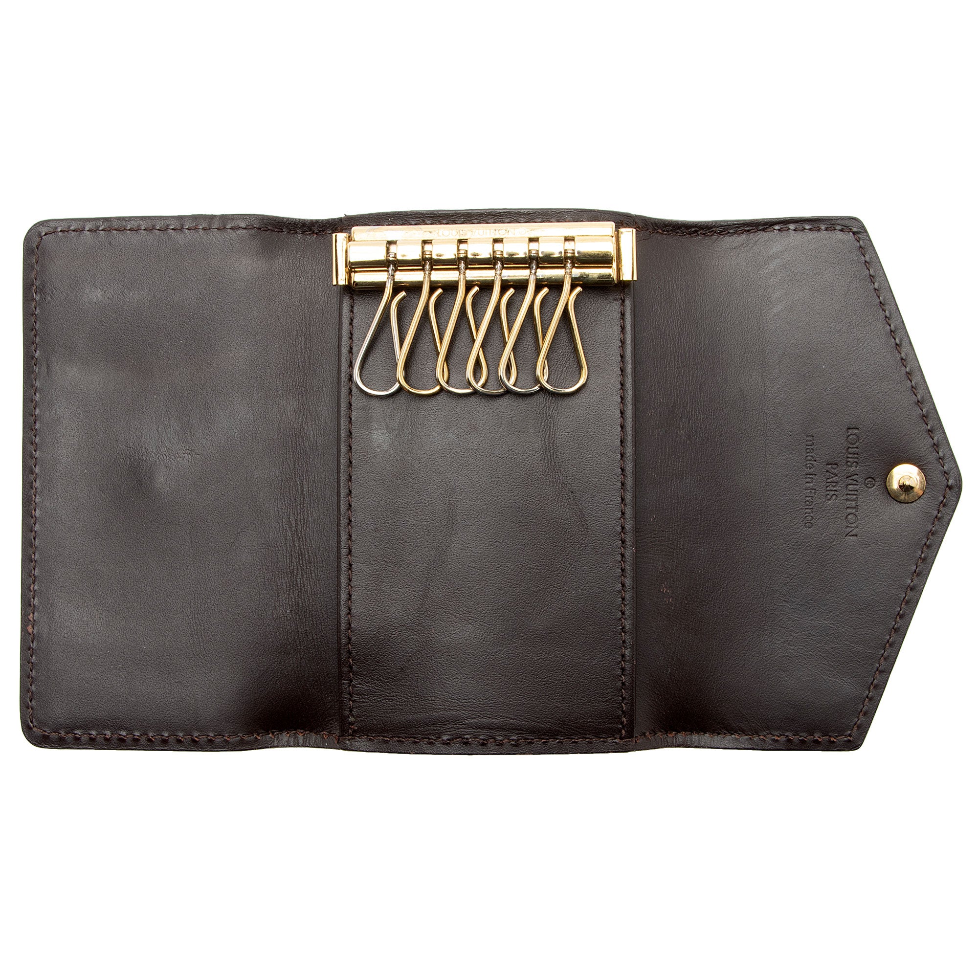 Louis Vuitton Monogram Vernis 6 Key Holder (SHF-6fpm5G)