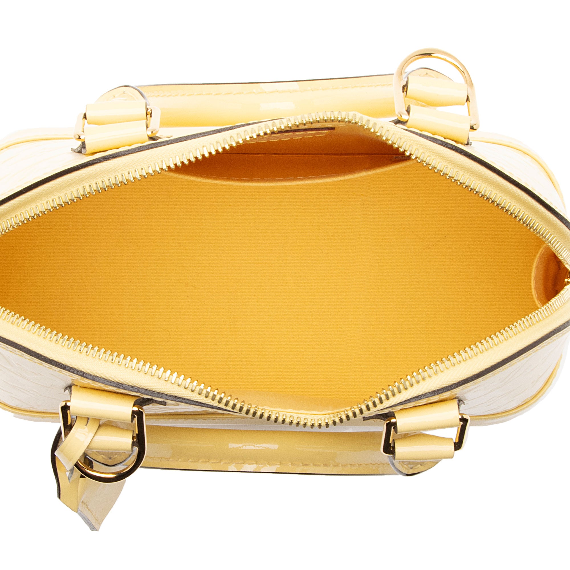 Louis Vuitton Monogram Vernis Alma BB Satchel (SHF-KPekdc)