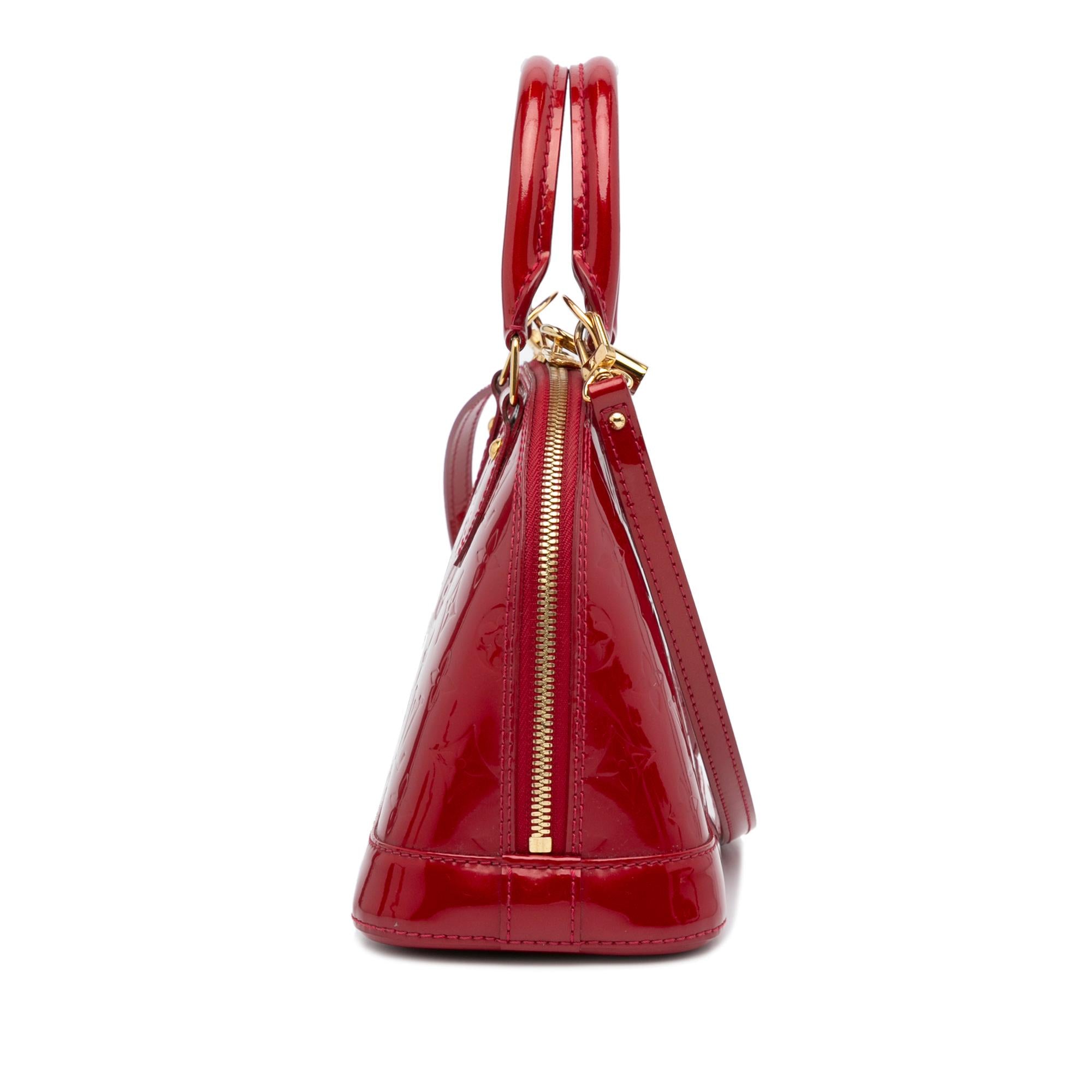 Louis Vuitton Monogram Vernis Alma BB (SHG-yLXPQG)
