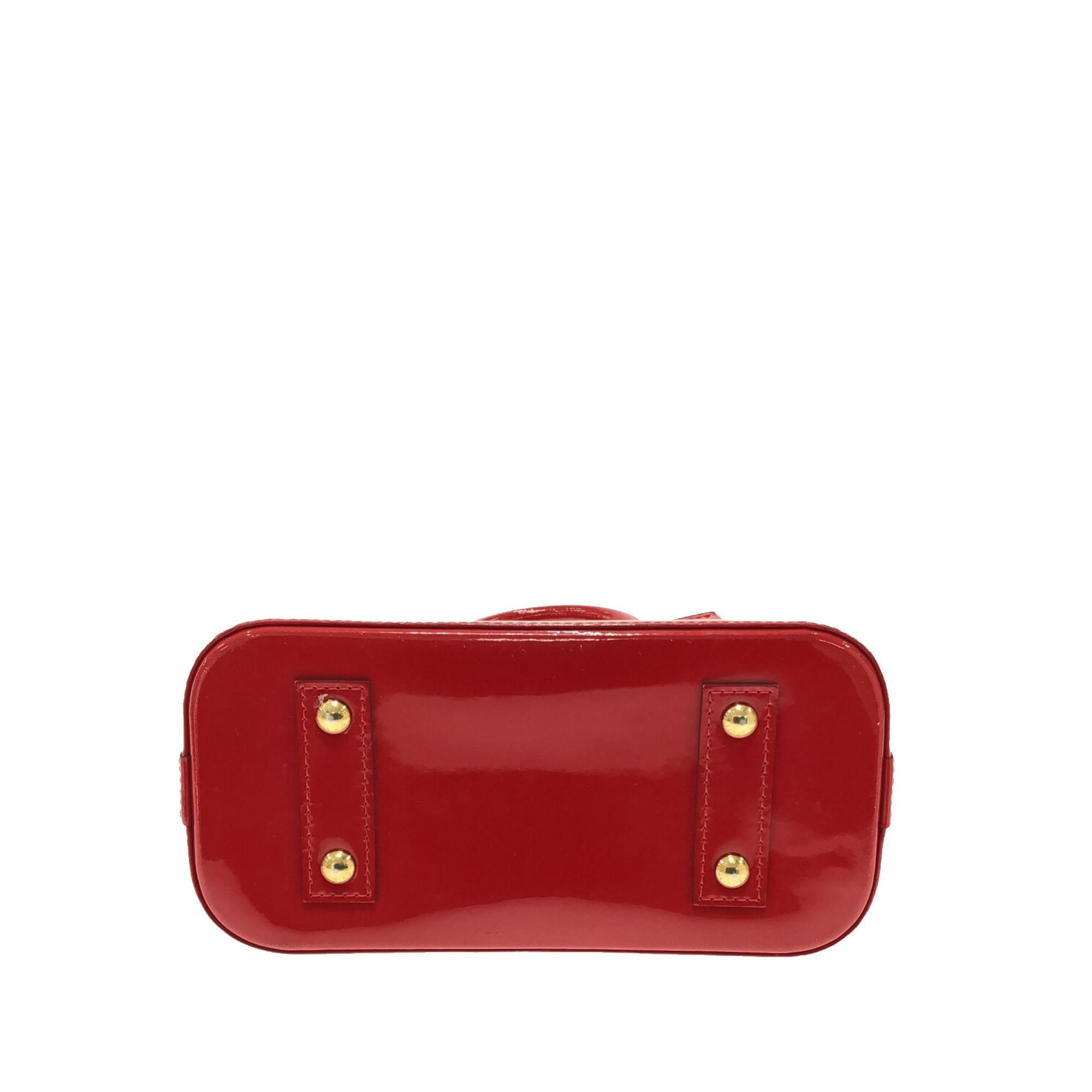 Louis Vuitton Monogram Vernis Alma BB (SHG-dJprRU)