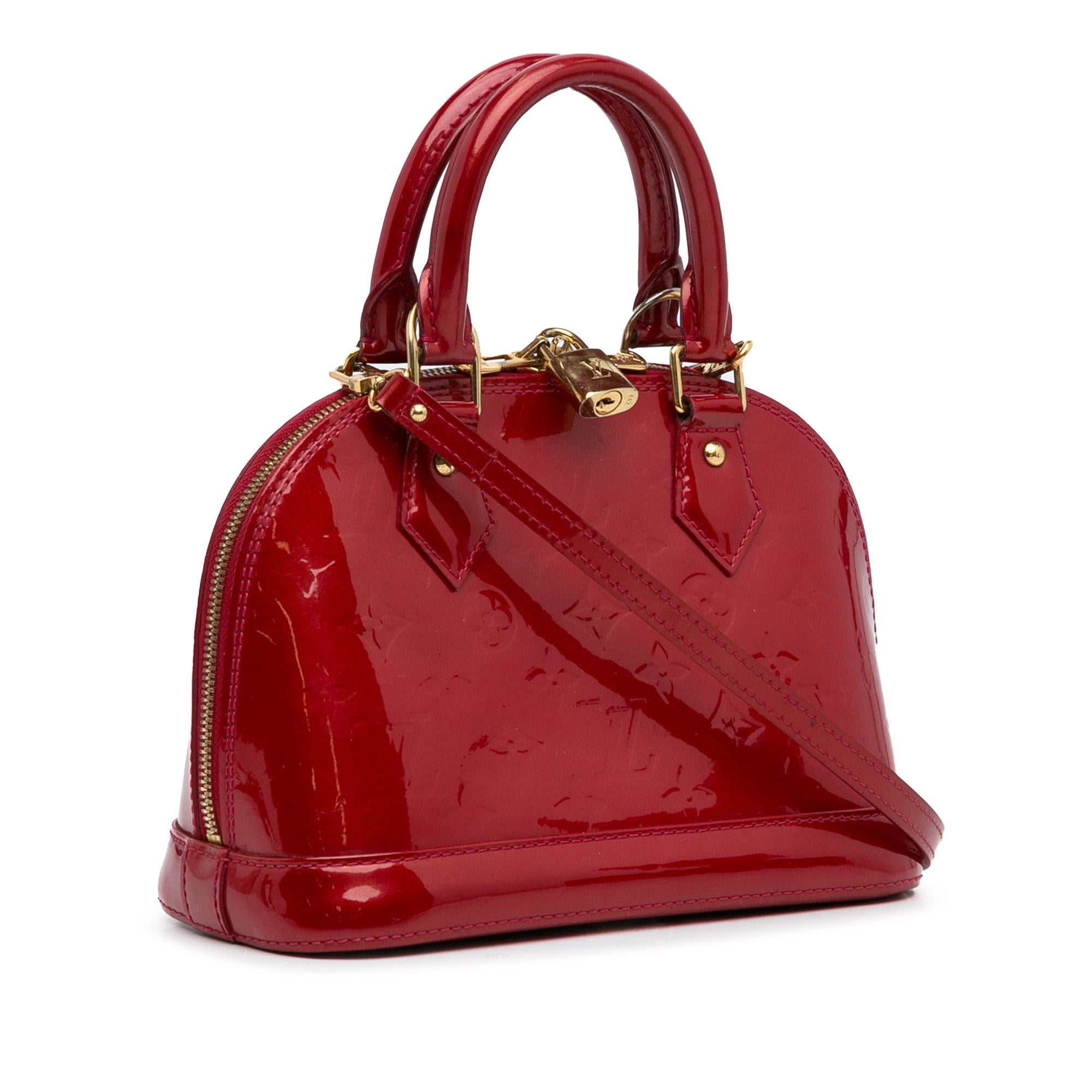 Louis Vuitton Monogram Vernis Alma BB (SHG-9zPO6C)