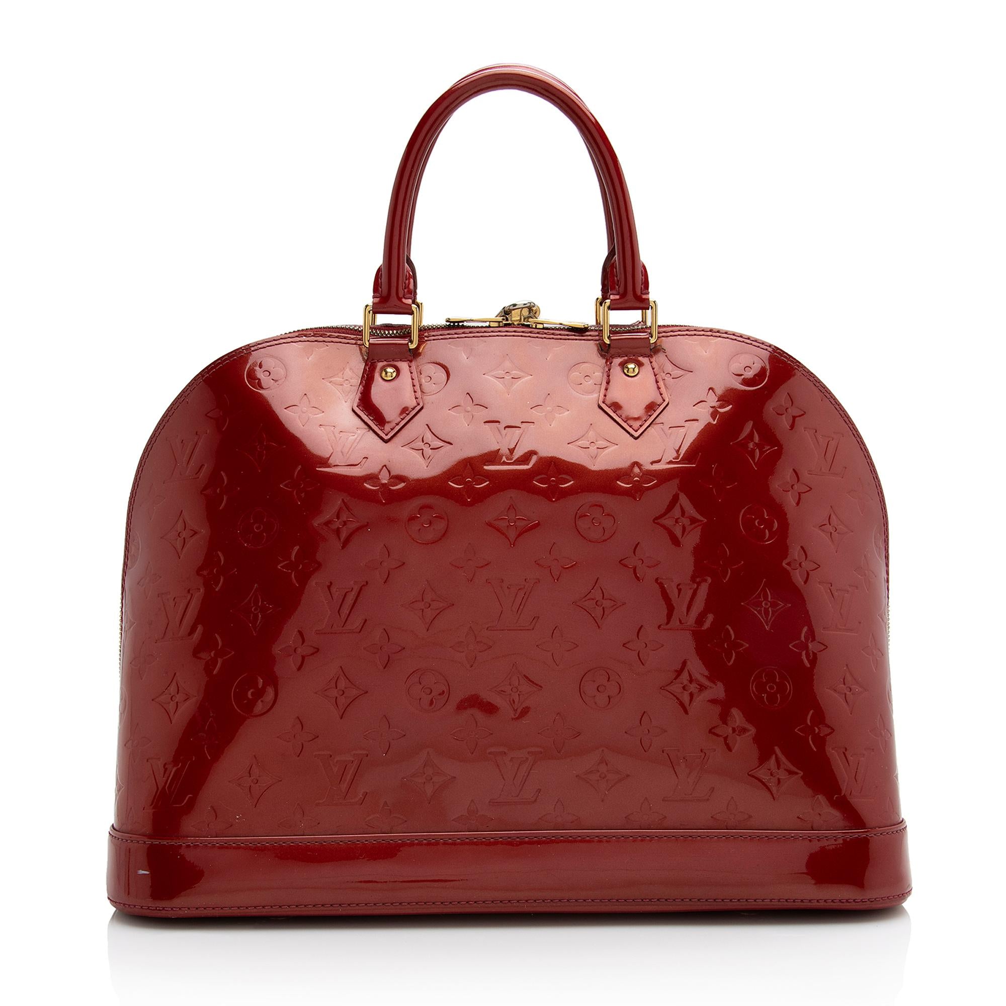 Louis Vuitton Monogram Vernis Alma GM Satchel (SHF-22282)