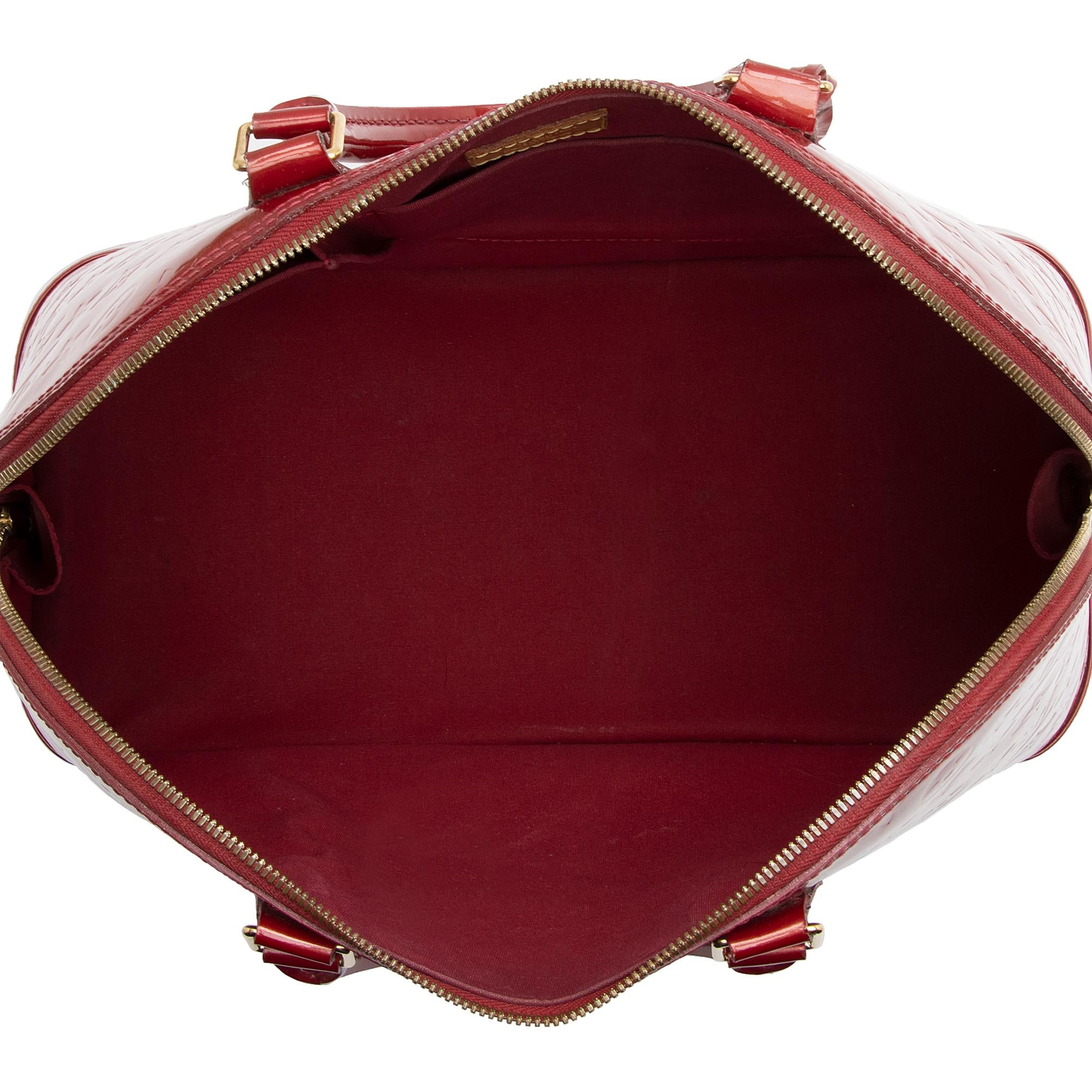 Louis Vuitton Monogram Vernis Alma GM Satchel (SHF-22282)