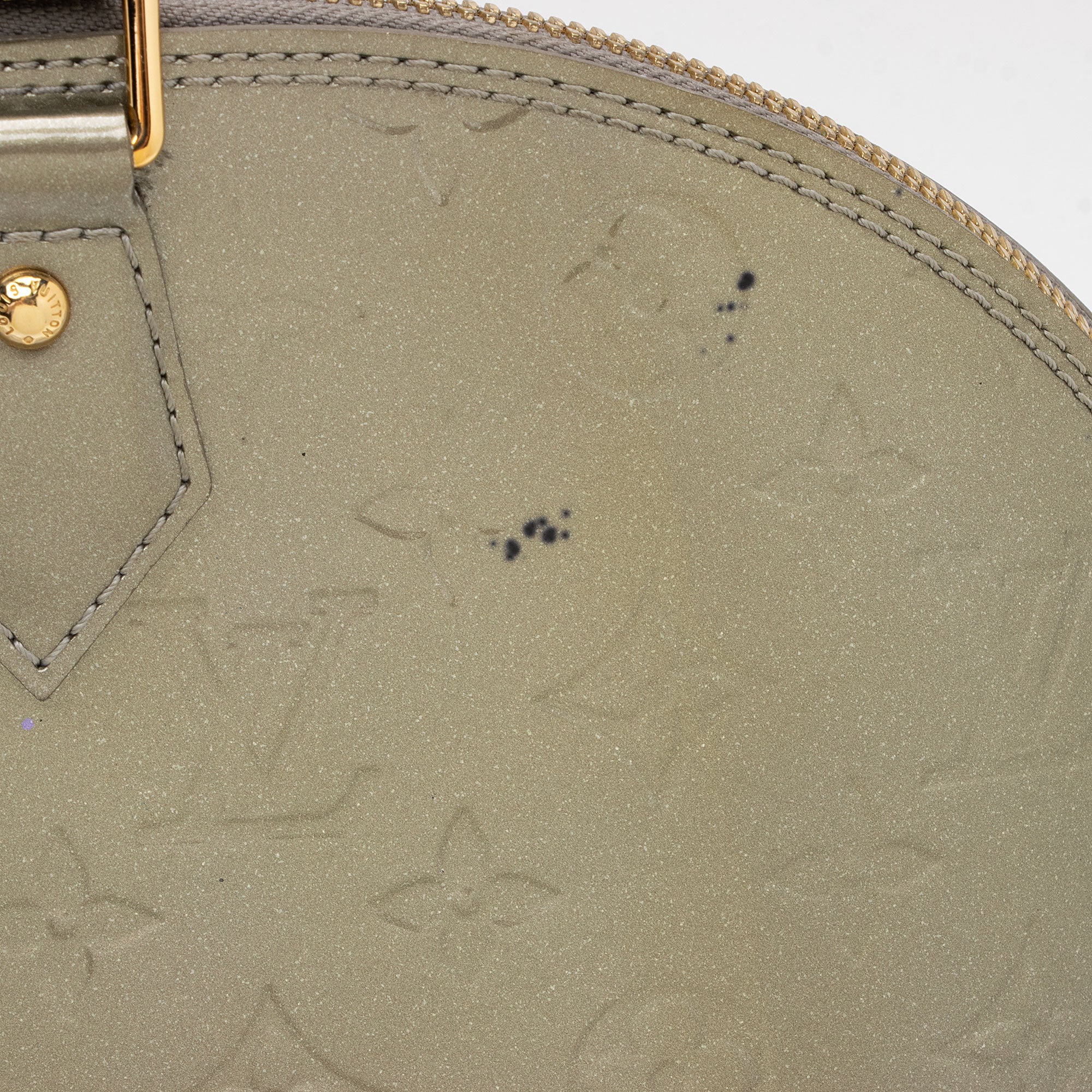 Louis Vuitton Monogram Vernis Alma GM Satchel (SHF-pjW87V)