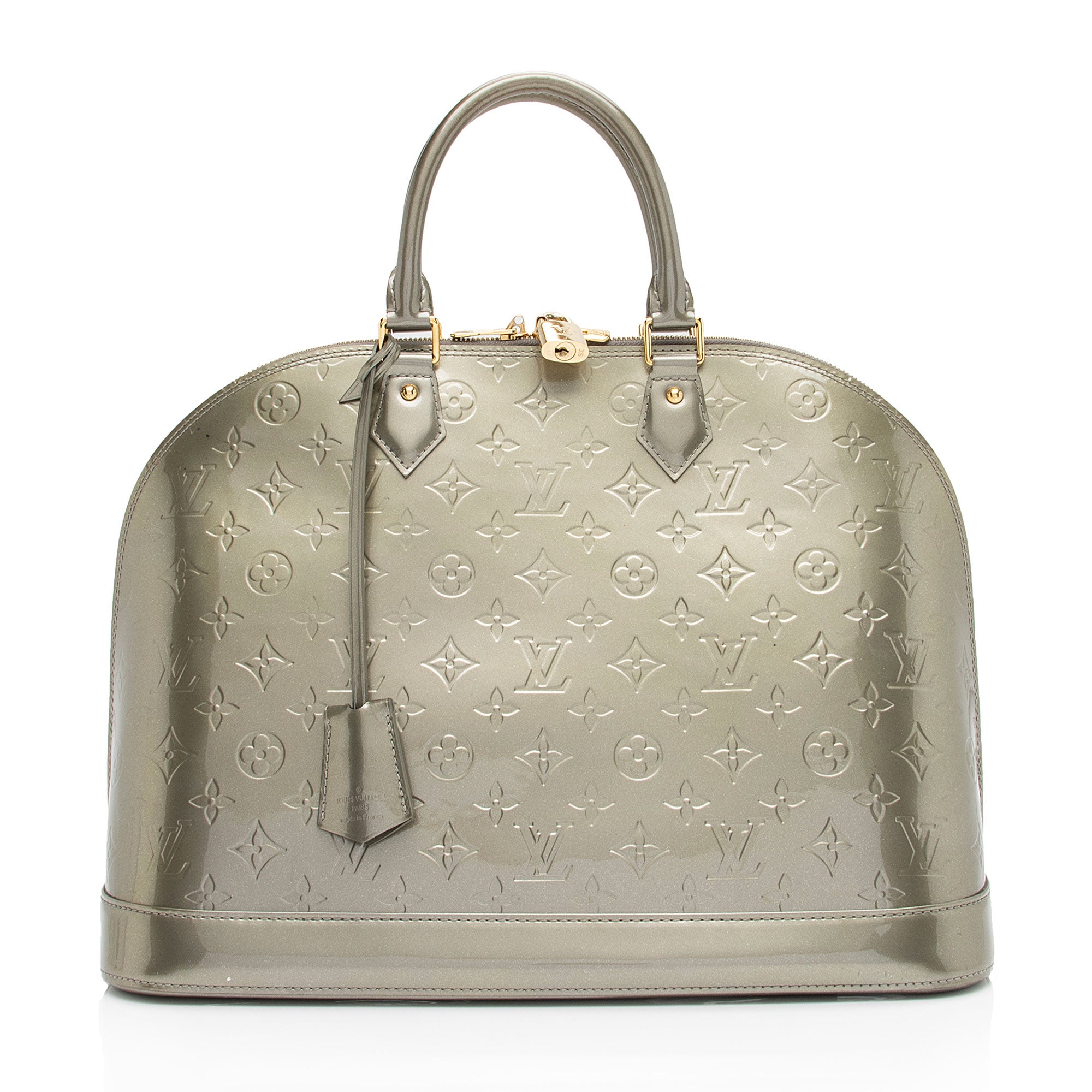Louis Vuitton Monogram Vernis Alma GM Satchel (SHF-pjW87V)