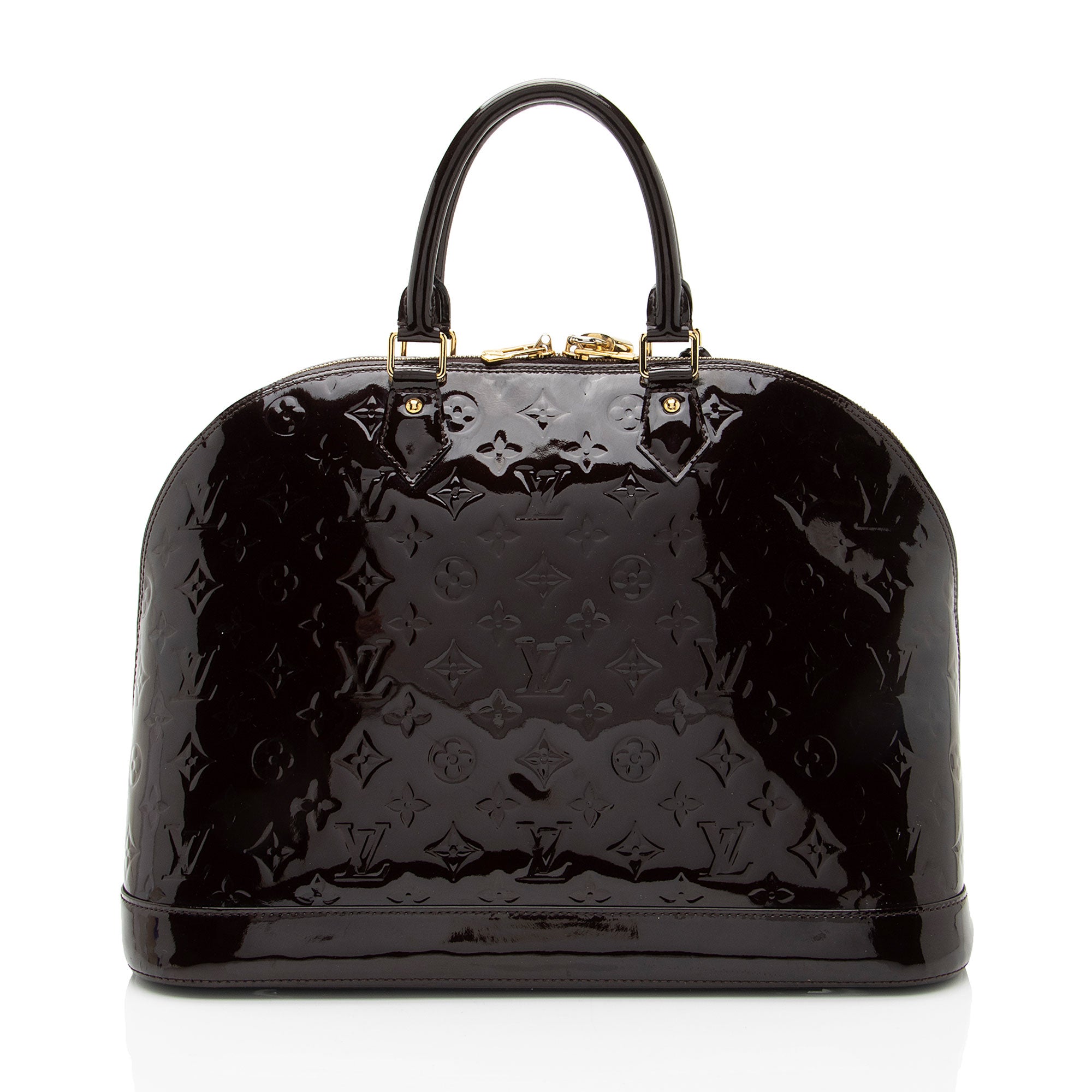 Louis Vuitton Monogram Vernis Alma GM Satchel (SHF-K55Nxm)