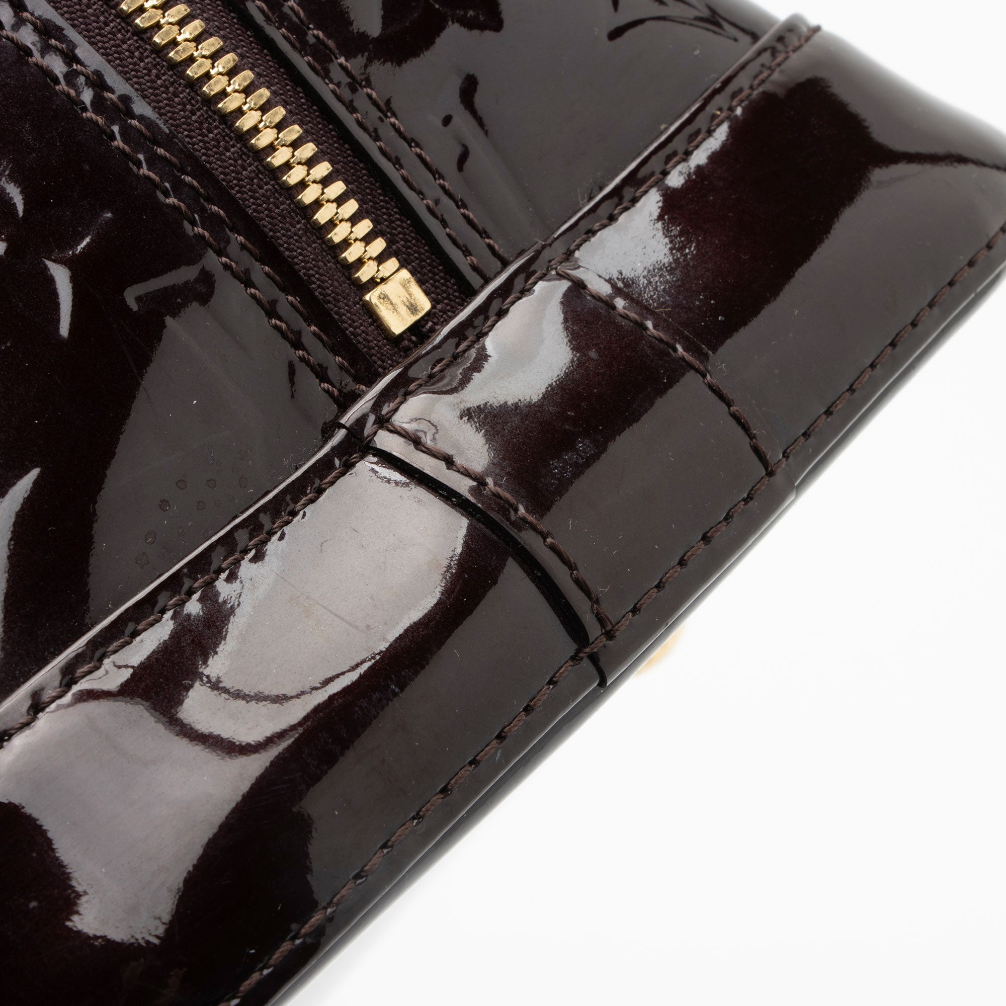 Louis Vuitton Monogram Vernis Alma GM Satchel (SHF-K55Nxm)