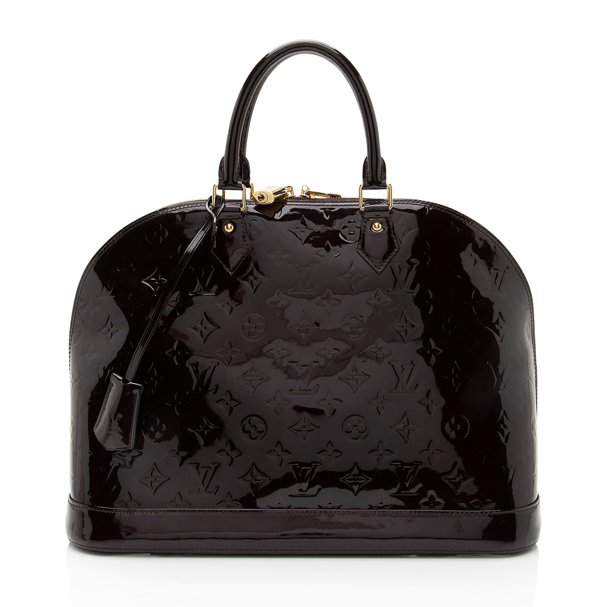 Louis Vuitton Monogram Vernis Alma GM Satchel (SHF-K55Nxm)