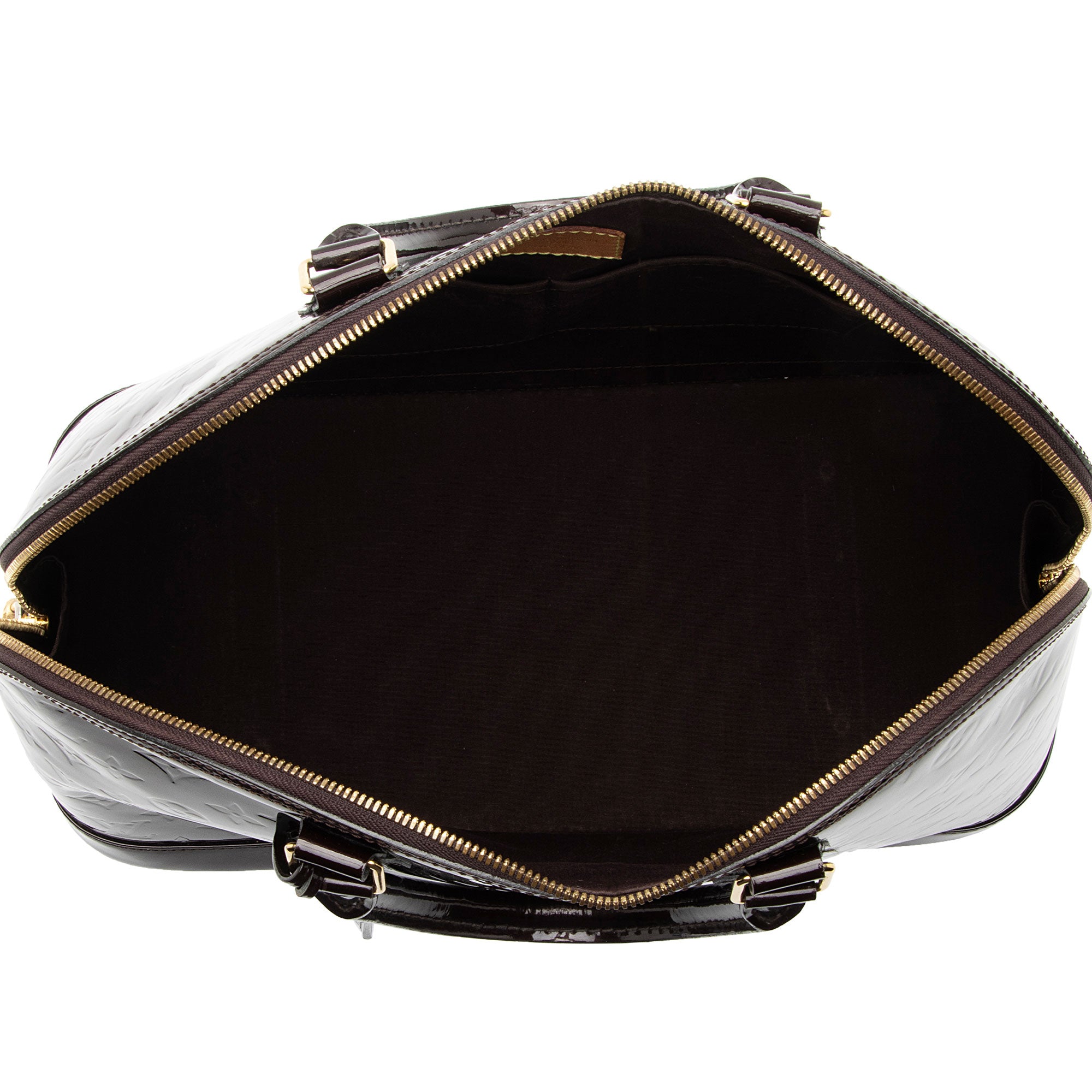 Louis Vuitton Monogram Vernis Alma GM Satchel (SHF-K55Nxm)