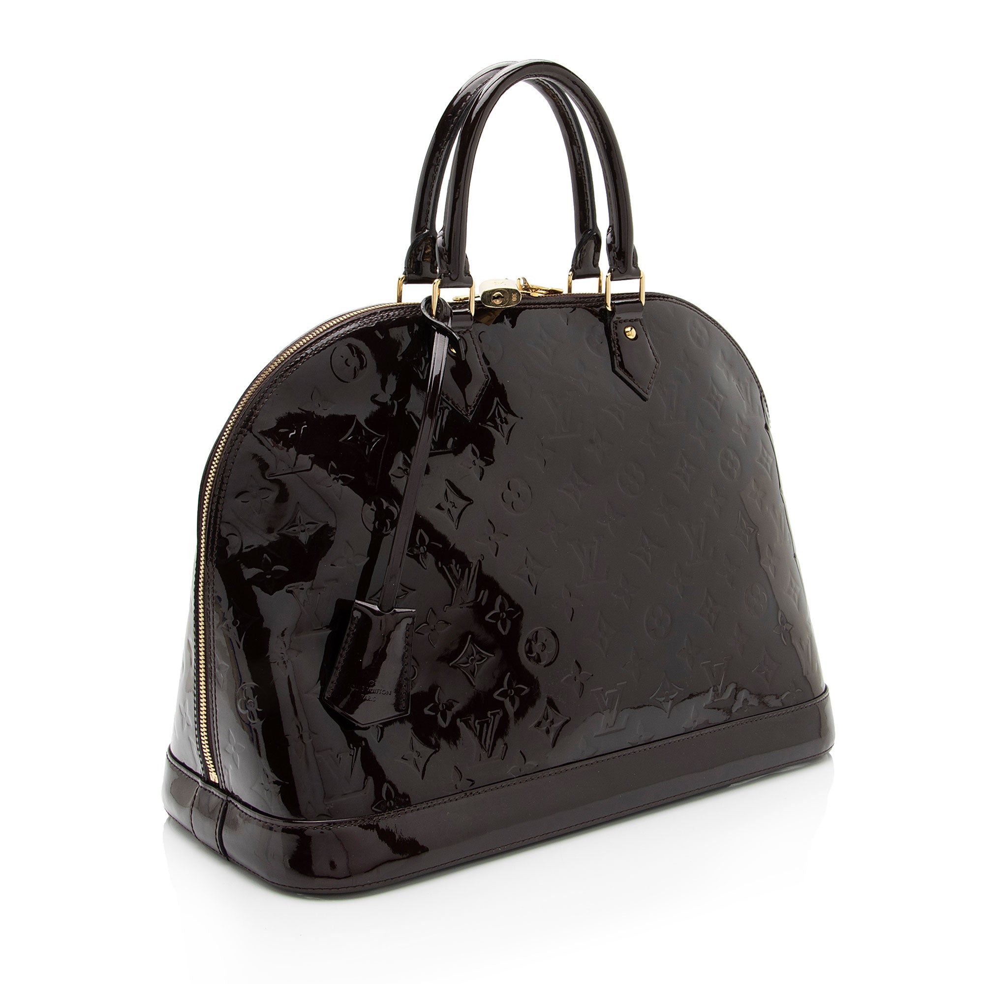 Louis Vuitton Monogram Vernis Alma GM Satchel (SHF-K55Nxm)
