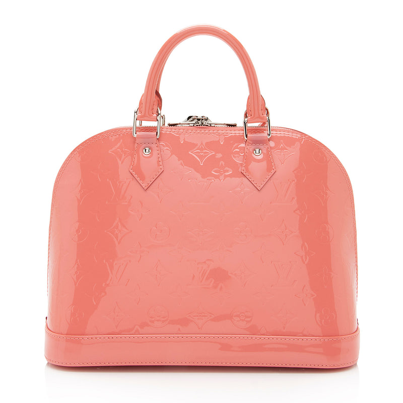 Louis Vuitton Vernis Alma BB Coral Pink $825.00
