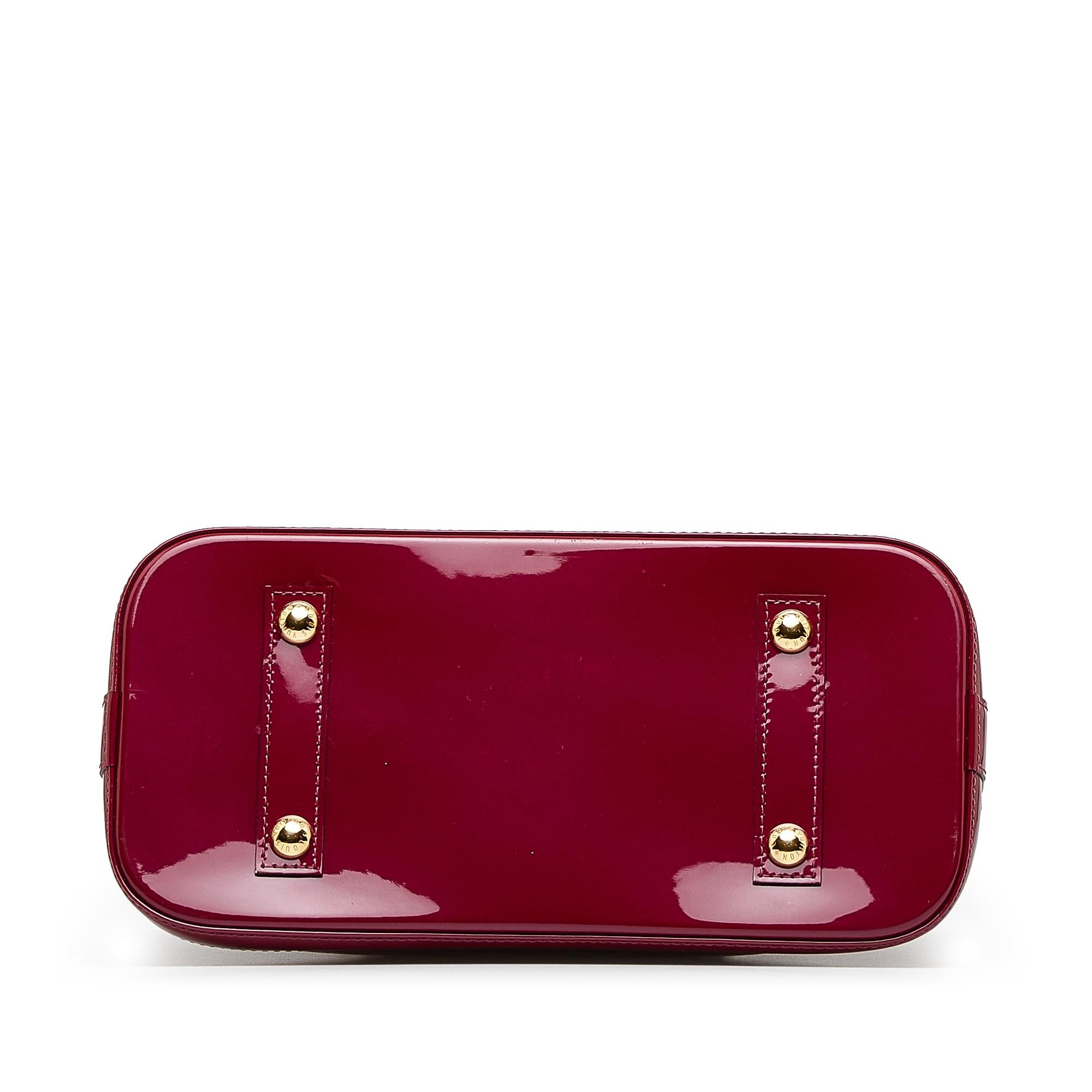 Louis Vuitton Monogram Vernis Alma PM (SHG-fGgxKm)