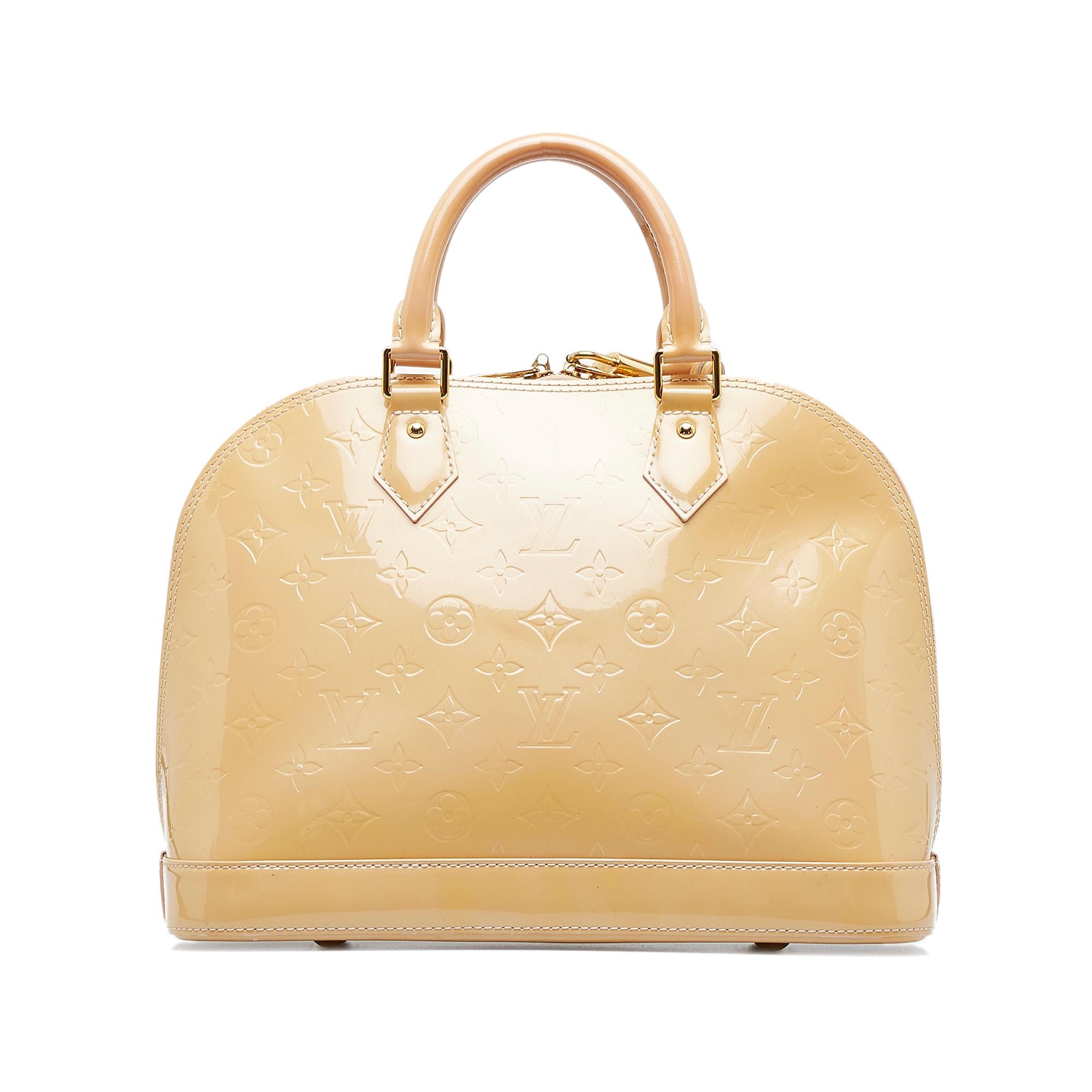 Louis Vuitton Monogram Vernis Alma PM (SHG-Xt3lPT)