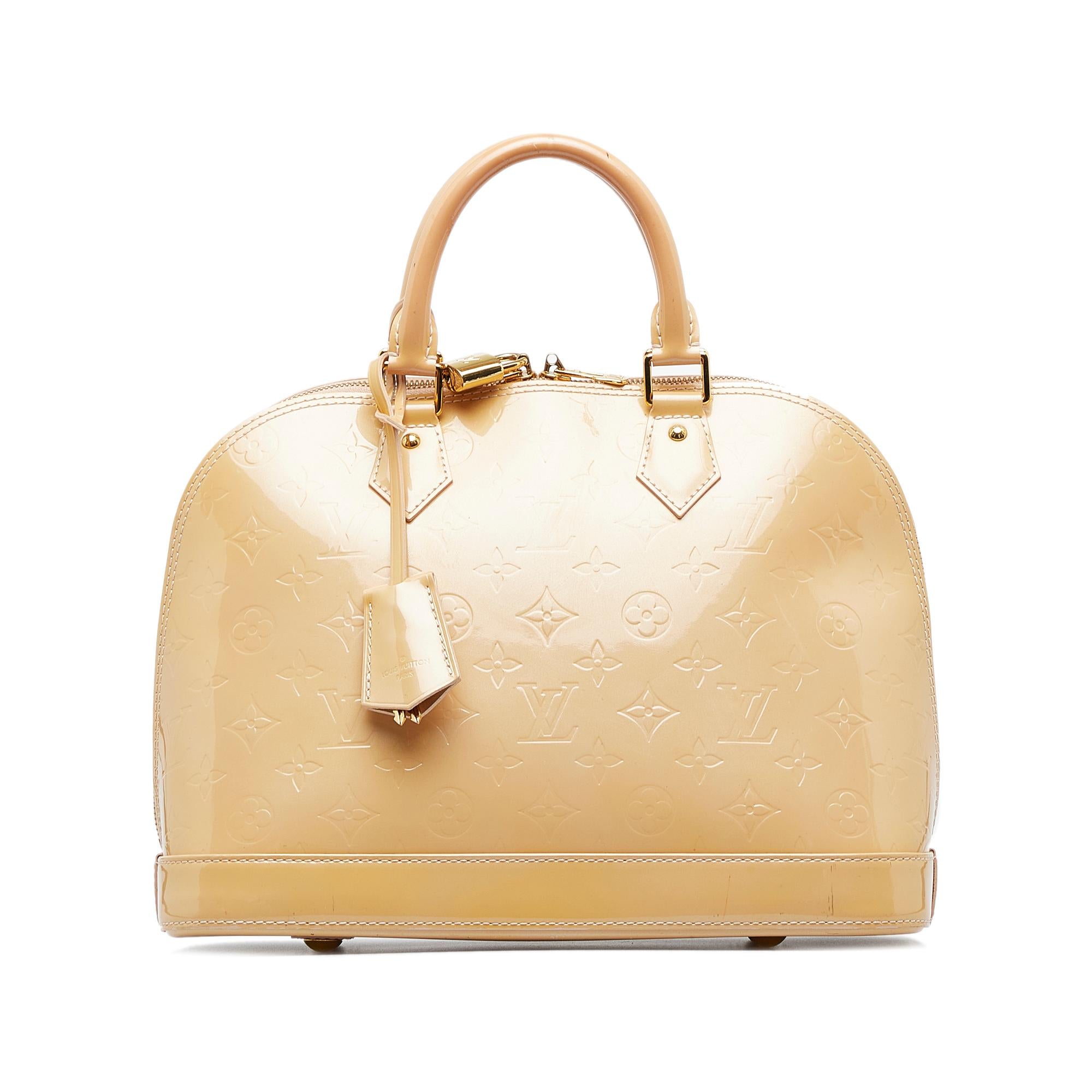 Louis Vuitton Monogram Vernis Alma PM (SHG-Xt3lPT)