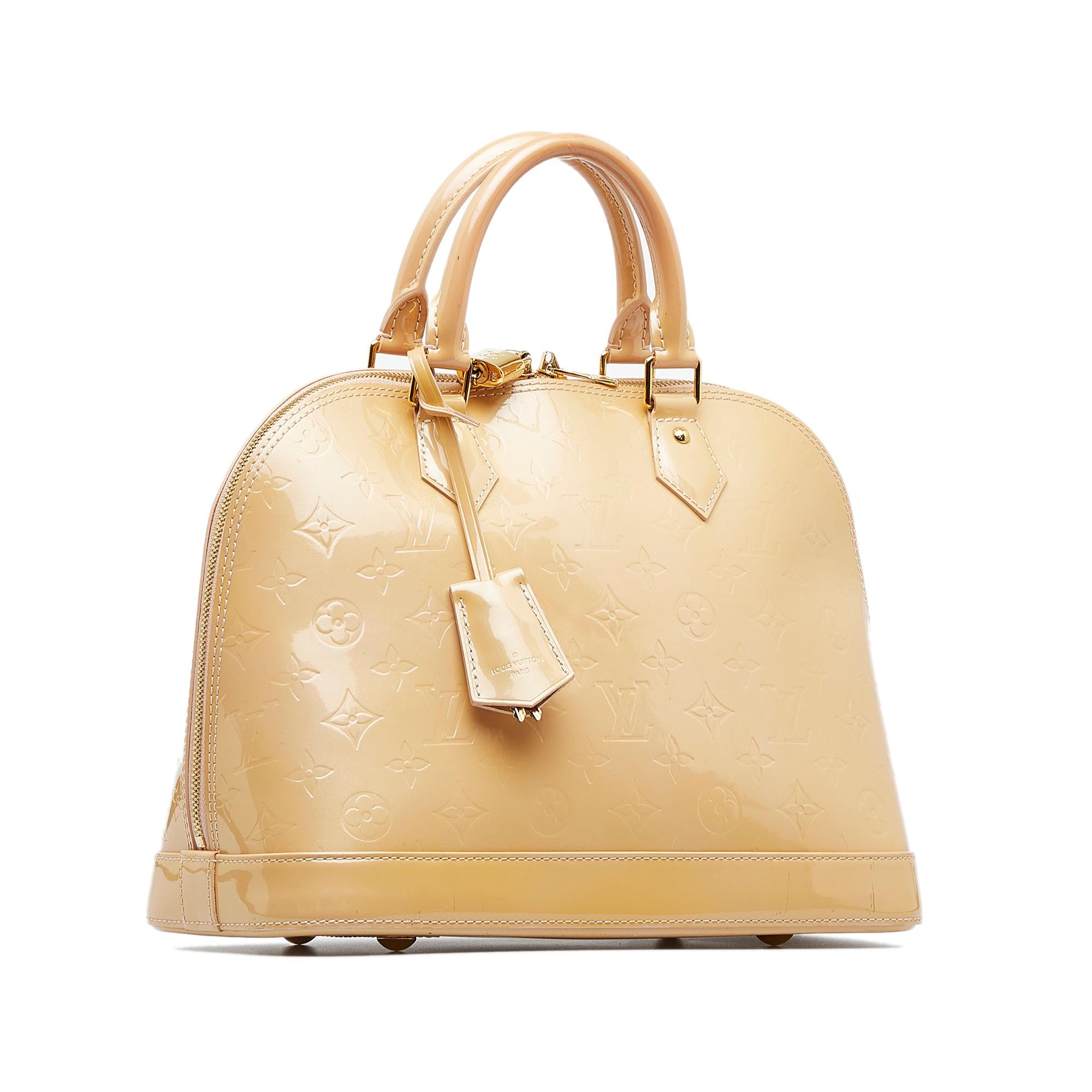 Louis Vuitton Monogram Vernis Alma PM (SHG-Xt3lPT)