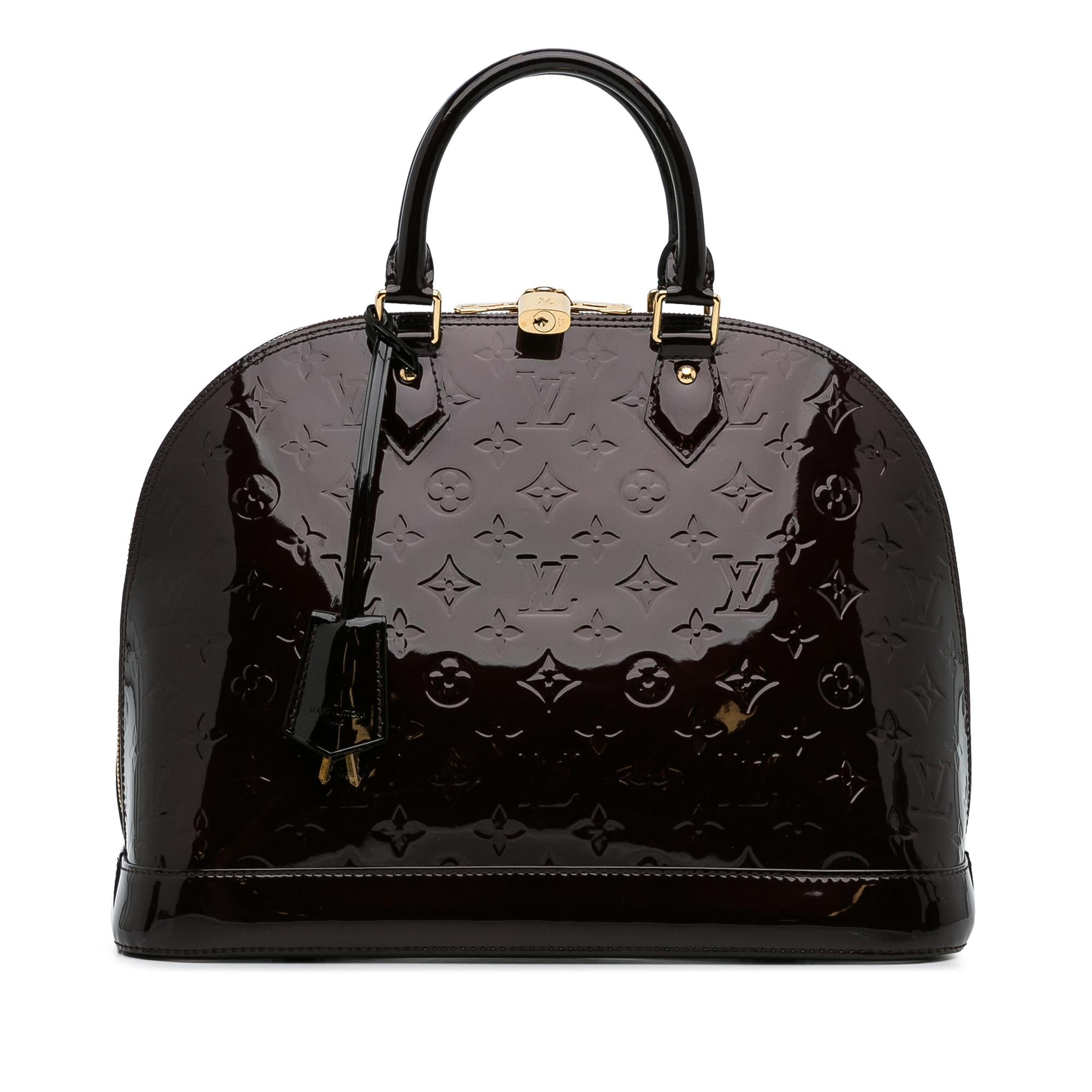 Louis Vuitton Monogram Vernis Alma PM (SHG-tjmI3z)