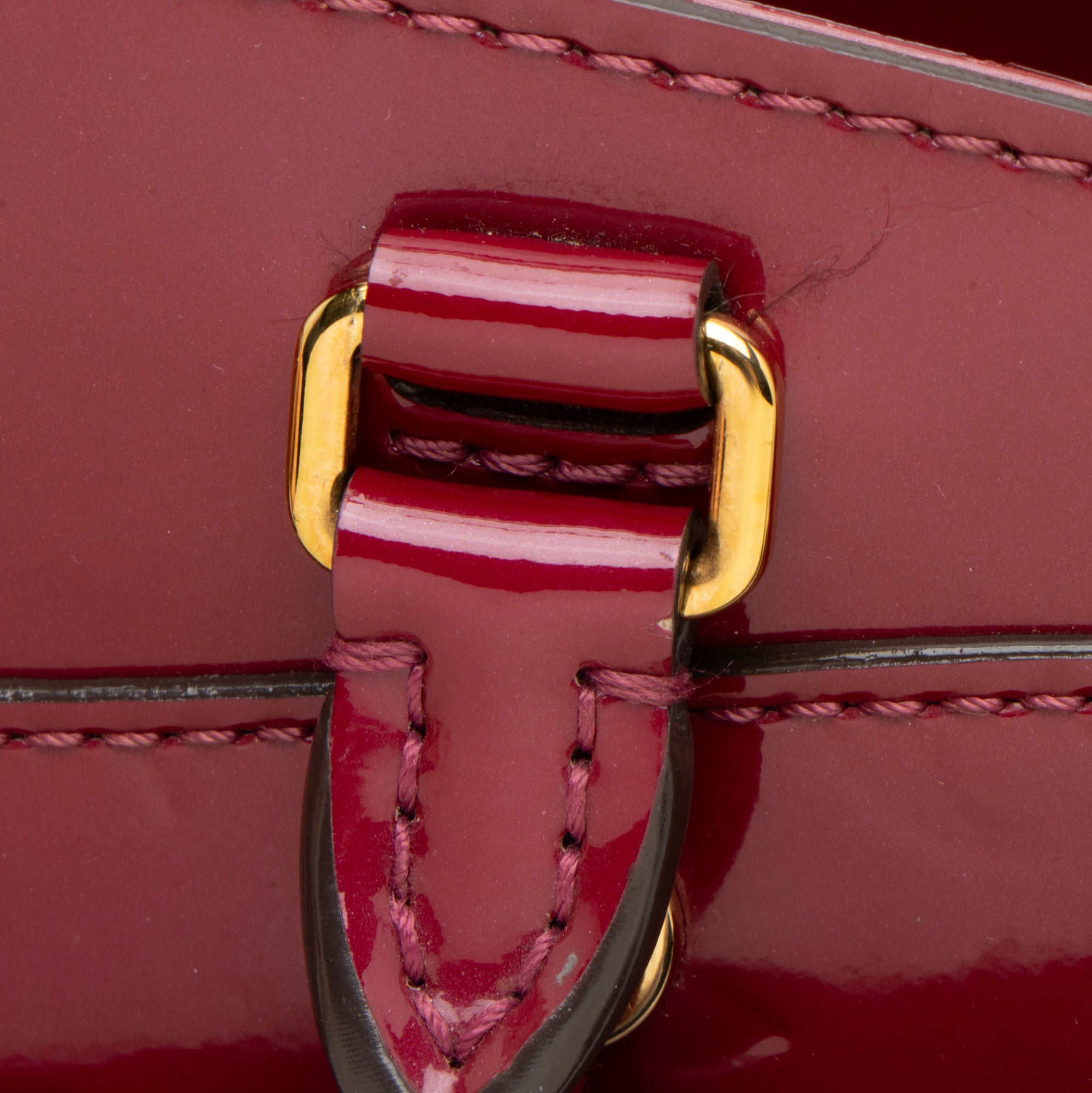 Louis Vuitton Monogram Vernis Brea MM NM Satchel (SHF-cl4UNU)