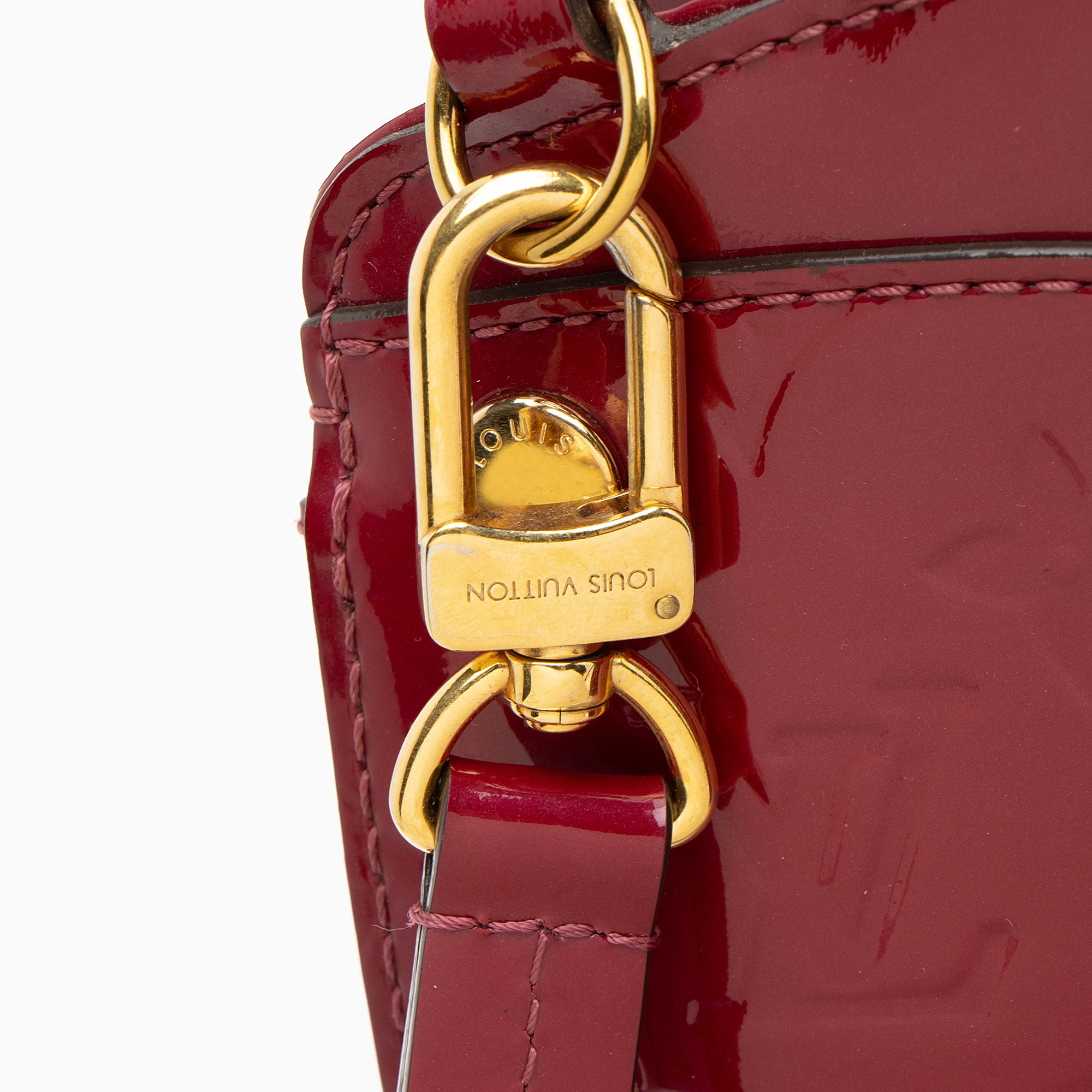 Louis Vuitton Monogram Vernis Brea MM NM Satchel (SHF-cl4UNU)