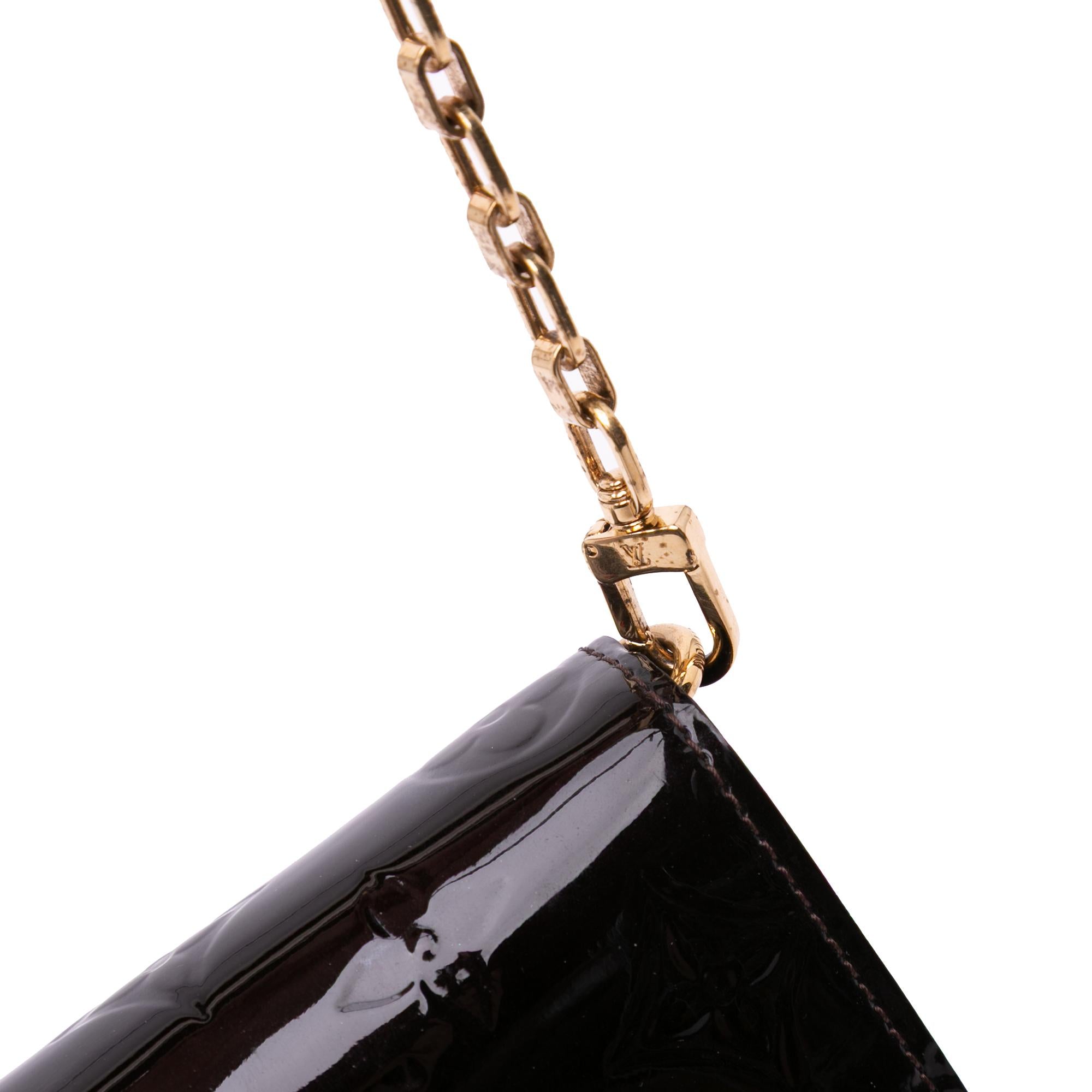 Louis Vuitton Monogram Vernis Chain Wallet