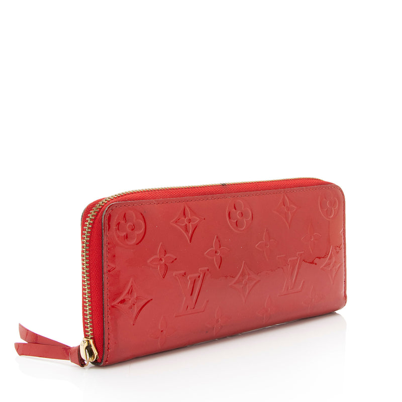 vuitton clemence wallet red