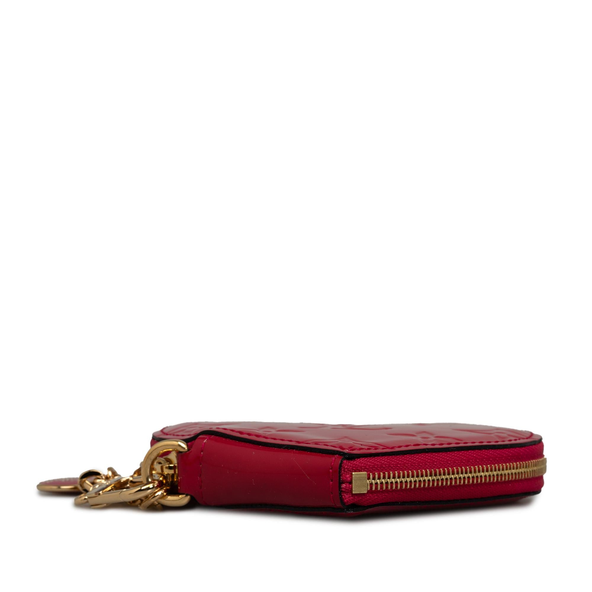 Louis Vuitton Monogram Vernis Heart Coin Purse (SHG-7JYdr7)