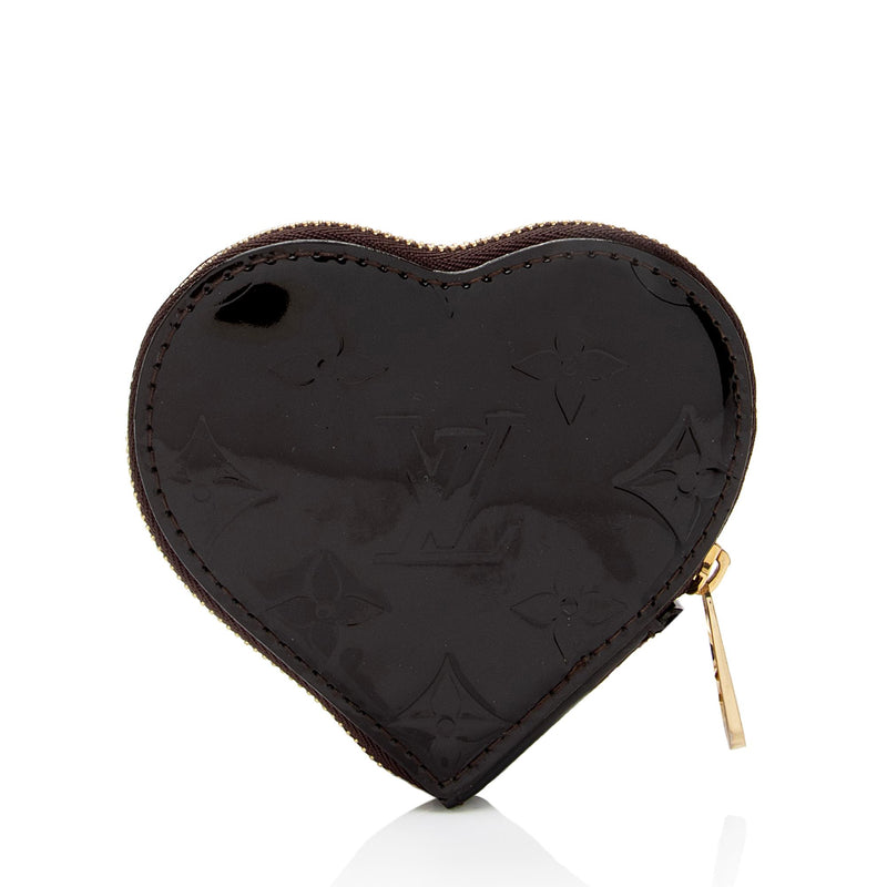 Louis Vuitton Monogram Vernis Heart Coin Wallet (SHF-vWbz8g) – LuxeDH