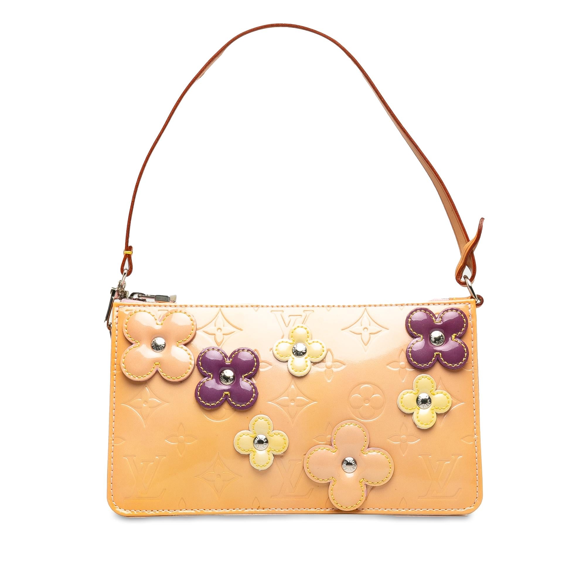 Louis Vuitton Monogram Vernis Pochette Lexington Fleurs (SHG-tlDU5h)