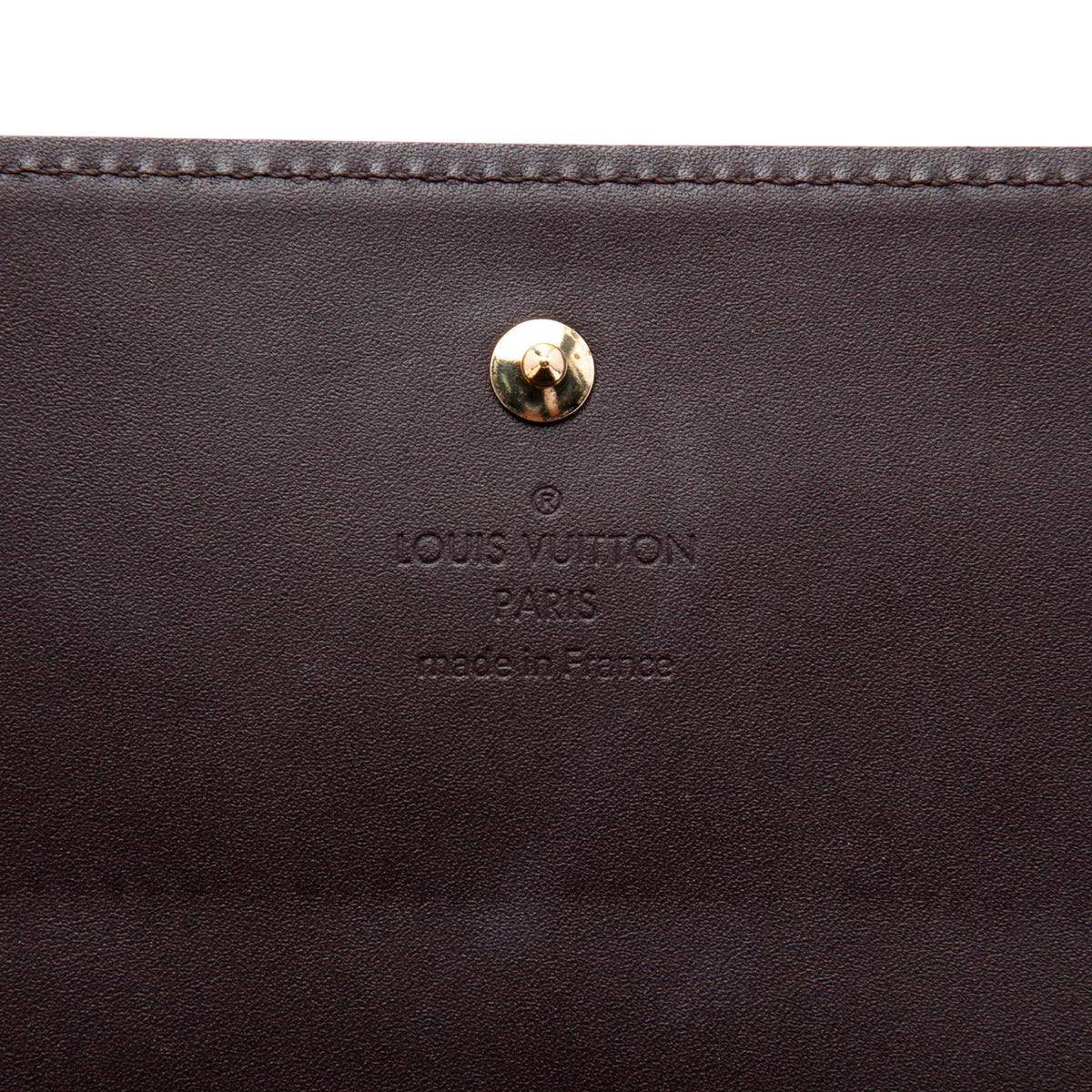 Louis Vuitton Monogram Vernis Portefeuille Sarah Chain Wallet